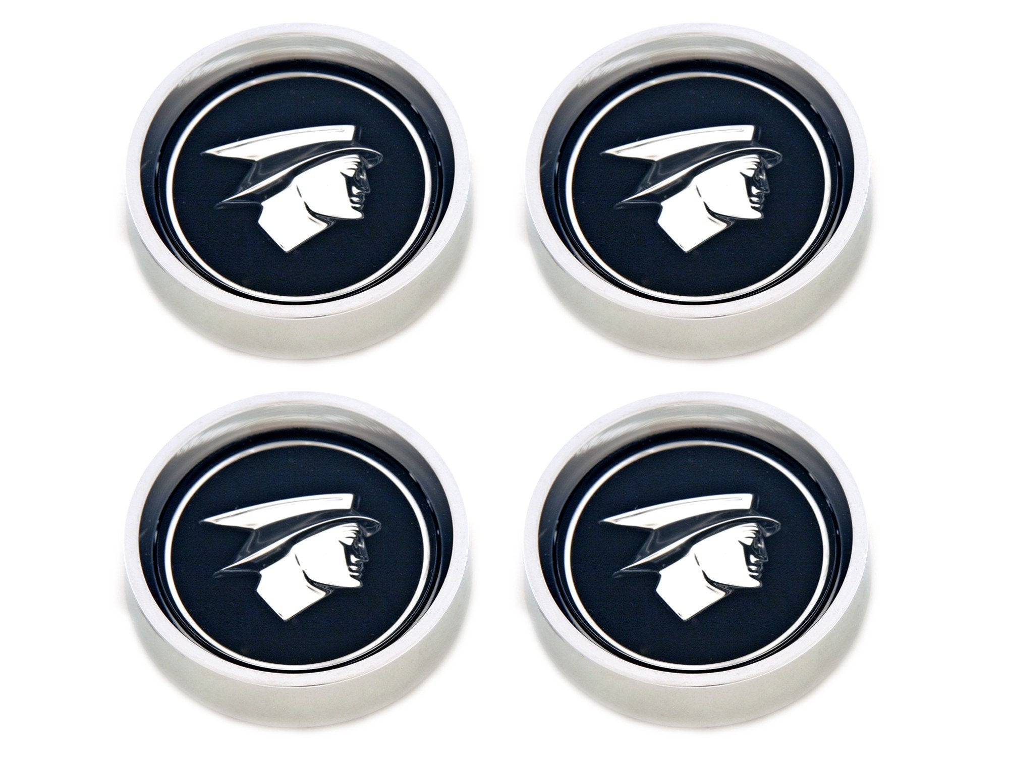 1967-1968 Scott Drake Original Hub Cap Set Black C7WY-1130-BLK