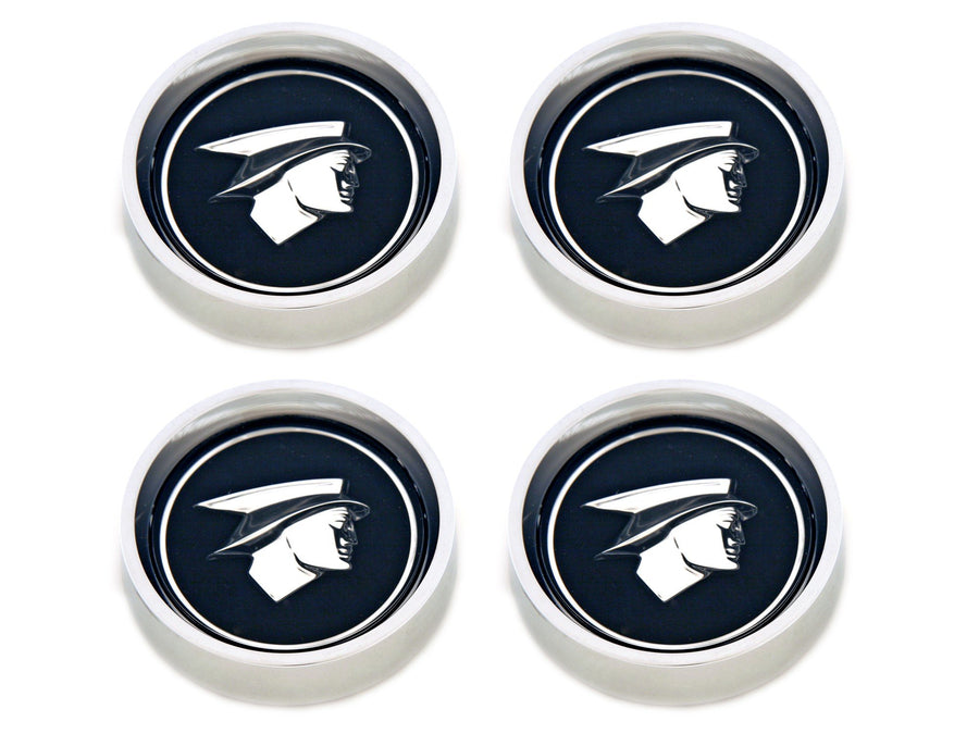 1967-1968 Scott Drake Original Hub Cap Set Black C7WY-1130-BLK