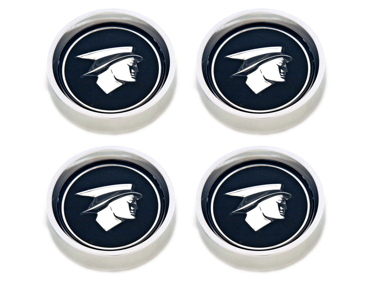 1967-1968 Scott Drake Original Hub Cap Set Black C7WY-1130-BLK