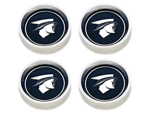 1967-1968 Scott Drake Original Hub Cap Set Black C7WY-1130-BLK