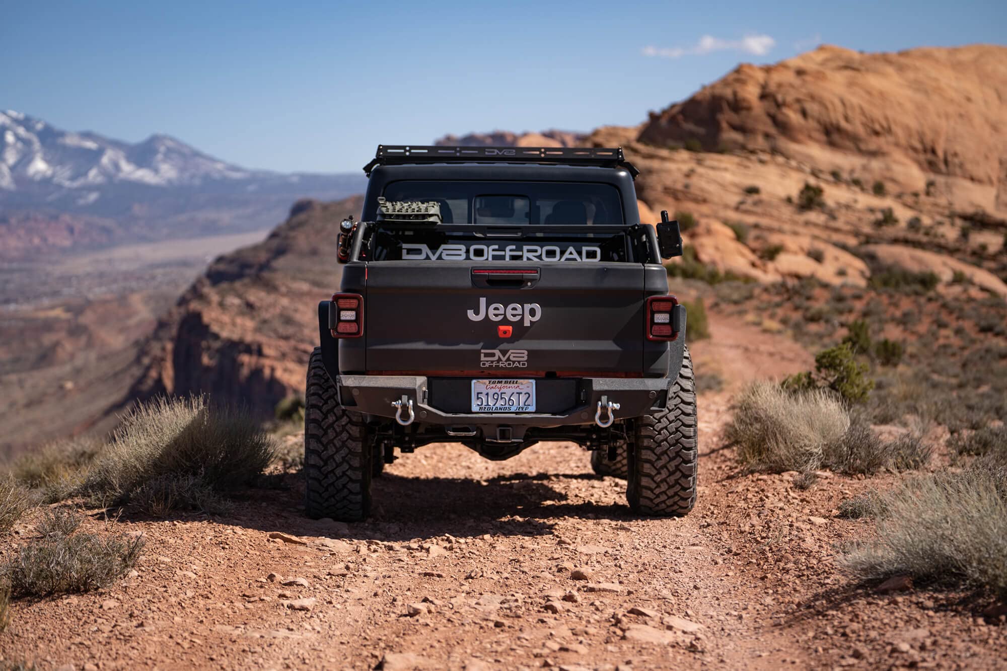 Offroad DV8 Roof Rack for The 2020-2025 Jeep Gladiator JT & 2018-2025 Jeep Wrangler JL 2-Door | Bolt-On Installation | Multiple Tie Down Points | 200lbs Capacity
