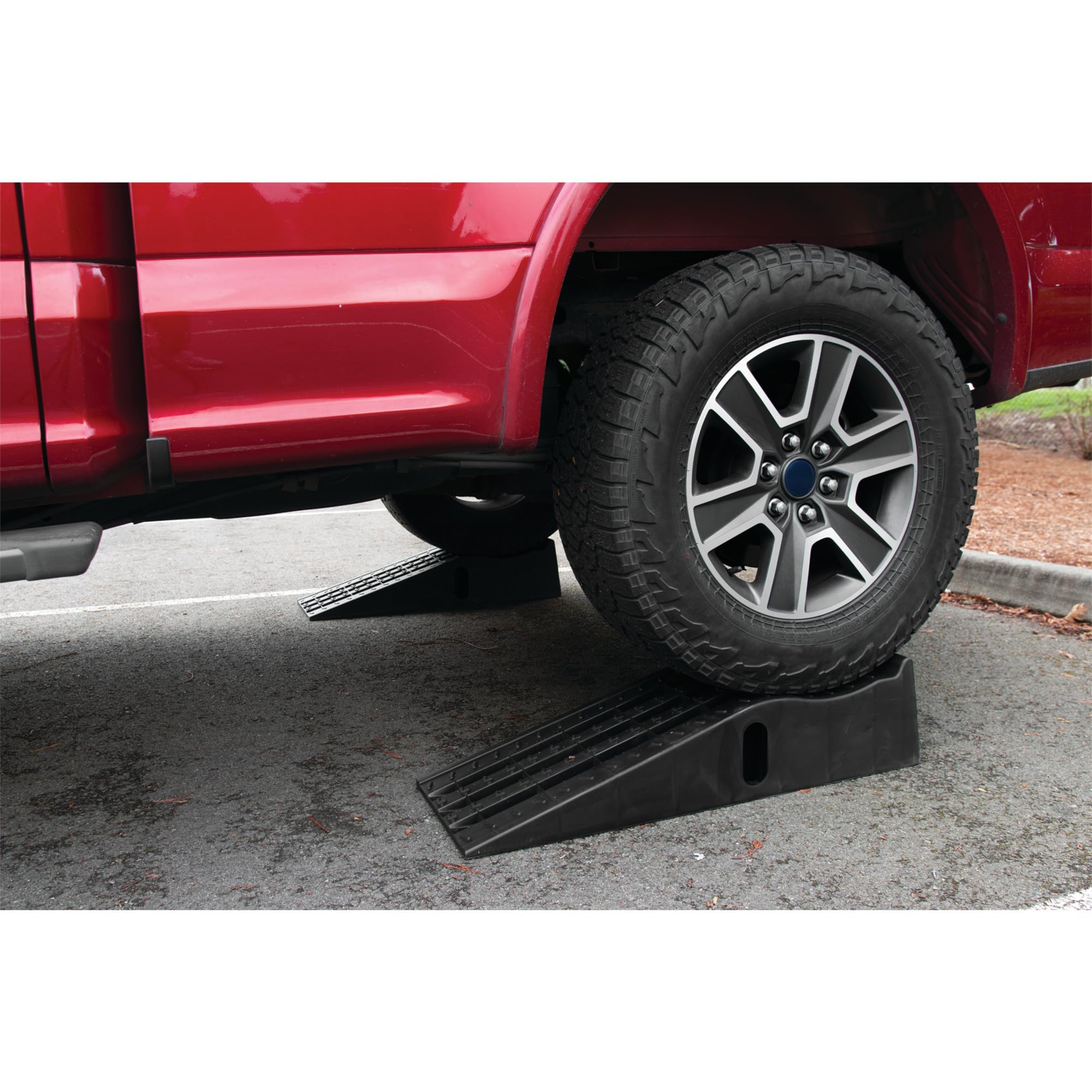 W41013 Performance Tool Vehicle Ramps, 13,000 lbs. GVW Capacity, Heavy Duty Polypropylene with Slip-Resistant Rubber Feet, 6-1/4-Inch Lift Height, Works with Low Clearance Vehicles