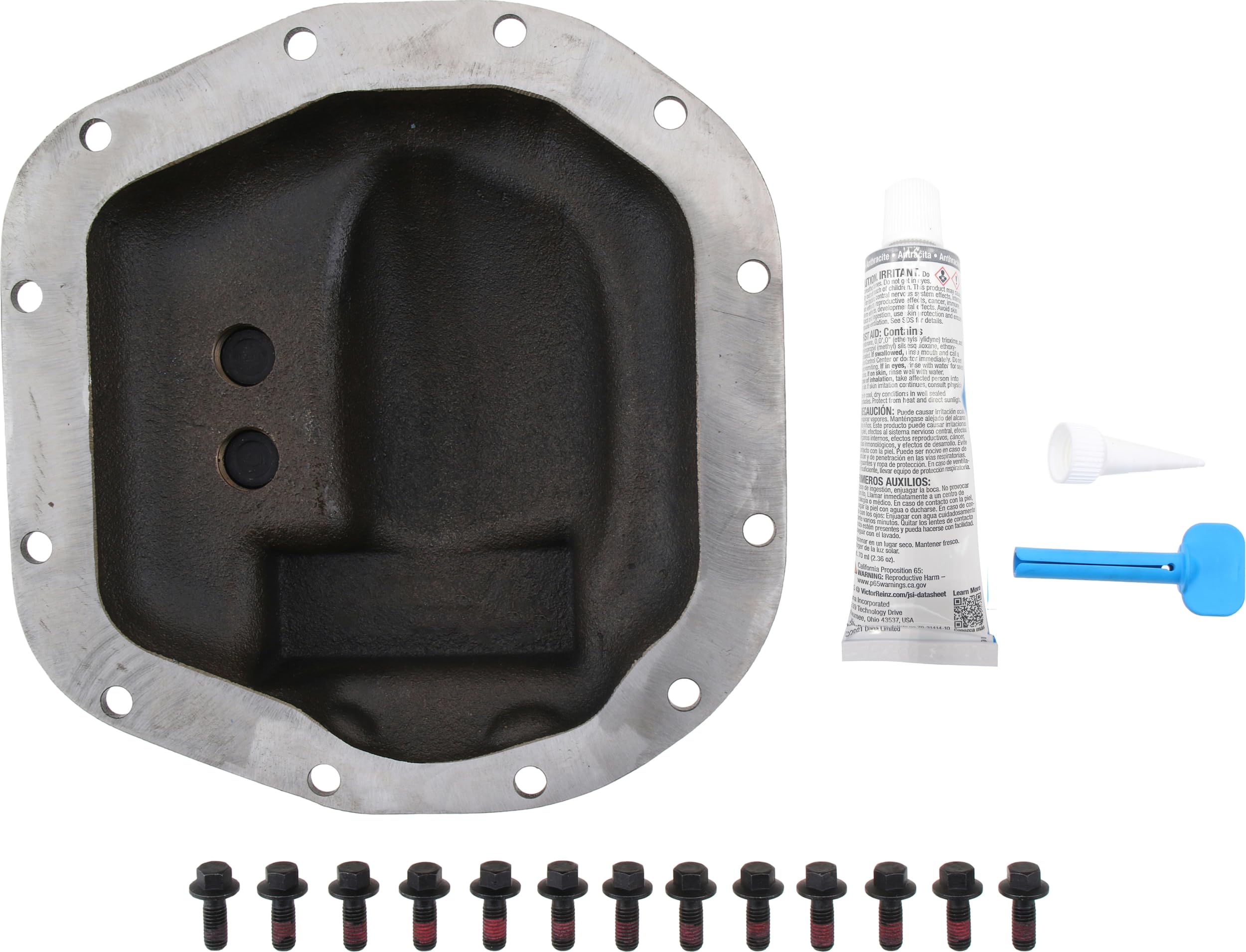Spicer Nodular Iron 10044349 Rear Dana 35 AdvanTEK Differential Cover Compatible with Select Wrangler JL - Gray