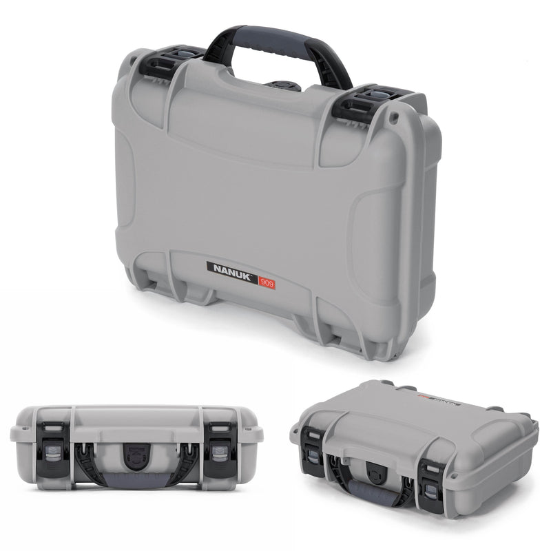Waterproof Nanuk 909 Hard Case with Custom Insert for DJI Mini 3 and RC-N1 Remote - Silver (909S-080SV-0A0-C0598)