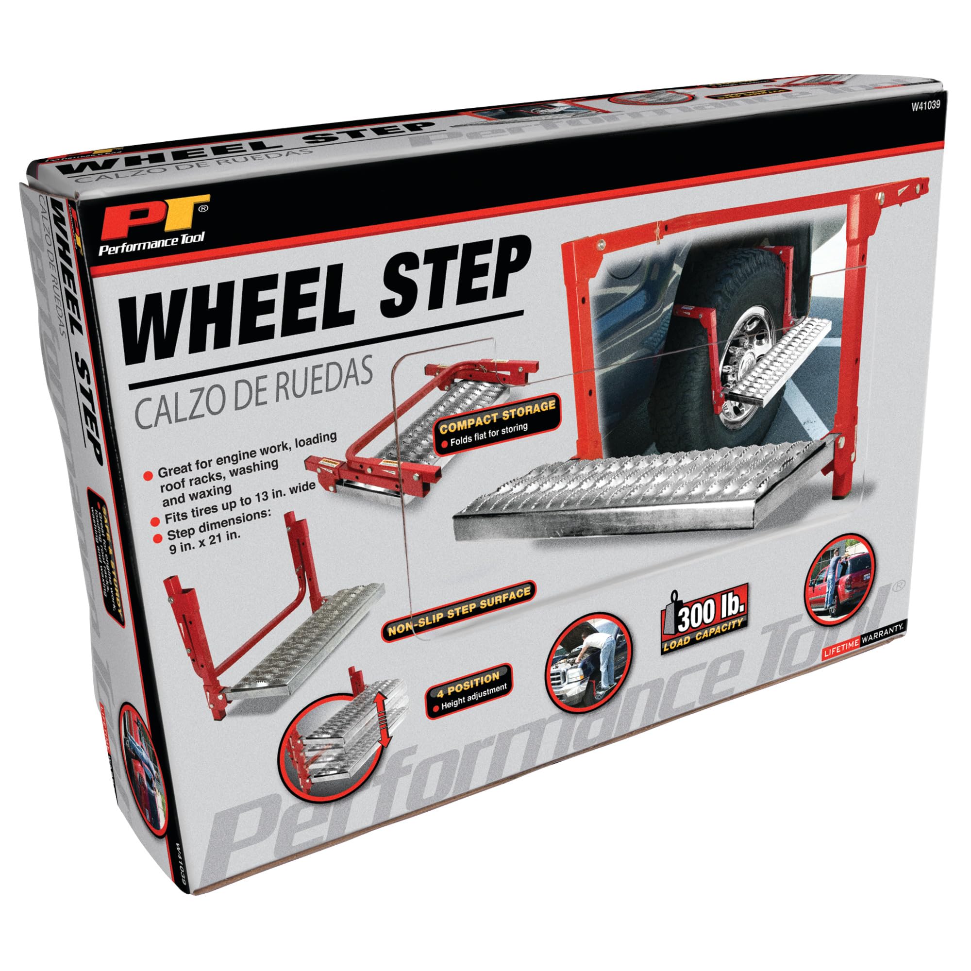 Non-slip Performance Tool W41039 Truck Tire Service Step (Up to 13-Inch Tire Depth)