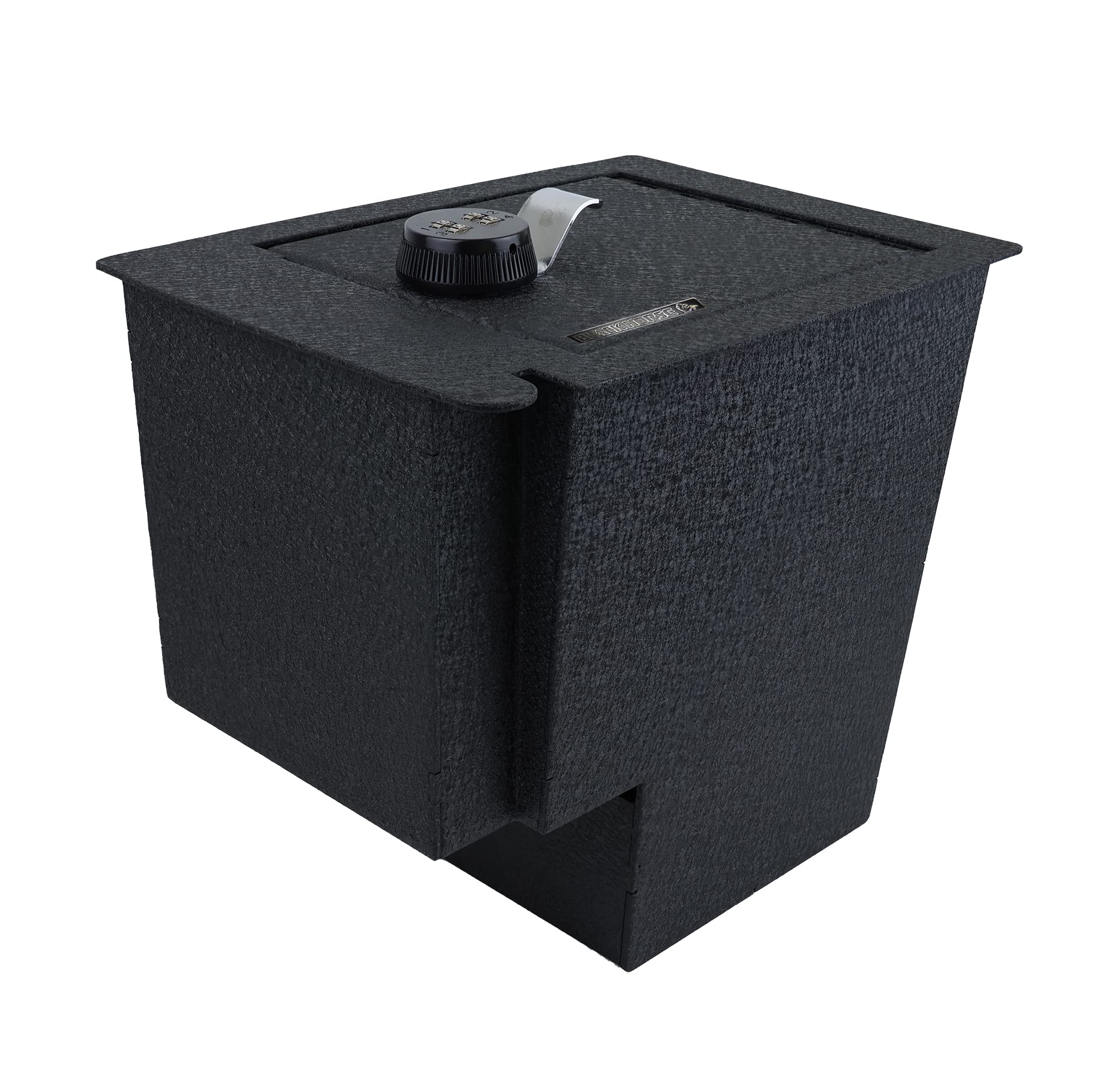 Black Horse Off Road Gun Box Organizer Center Console Safe Black, with 4-Digit Combo Lock Compatible with 2010-2023 Toyota 4Runner-AST4