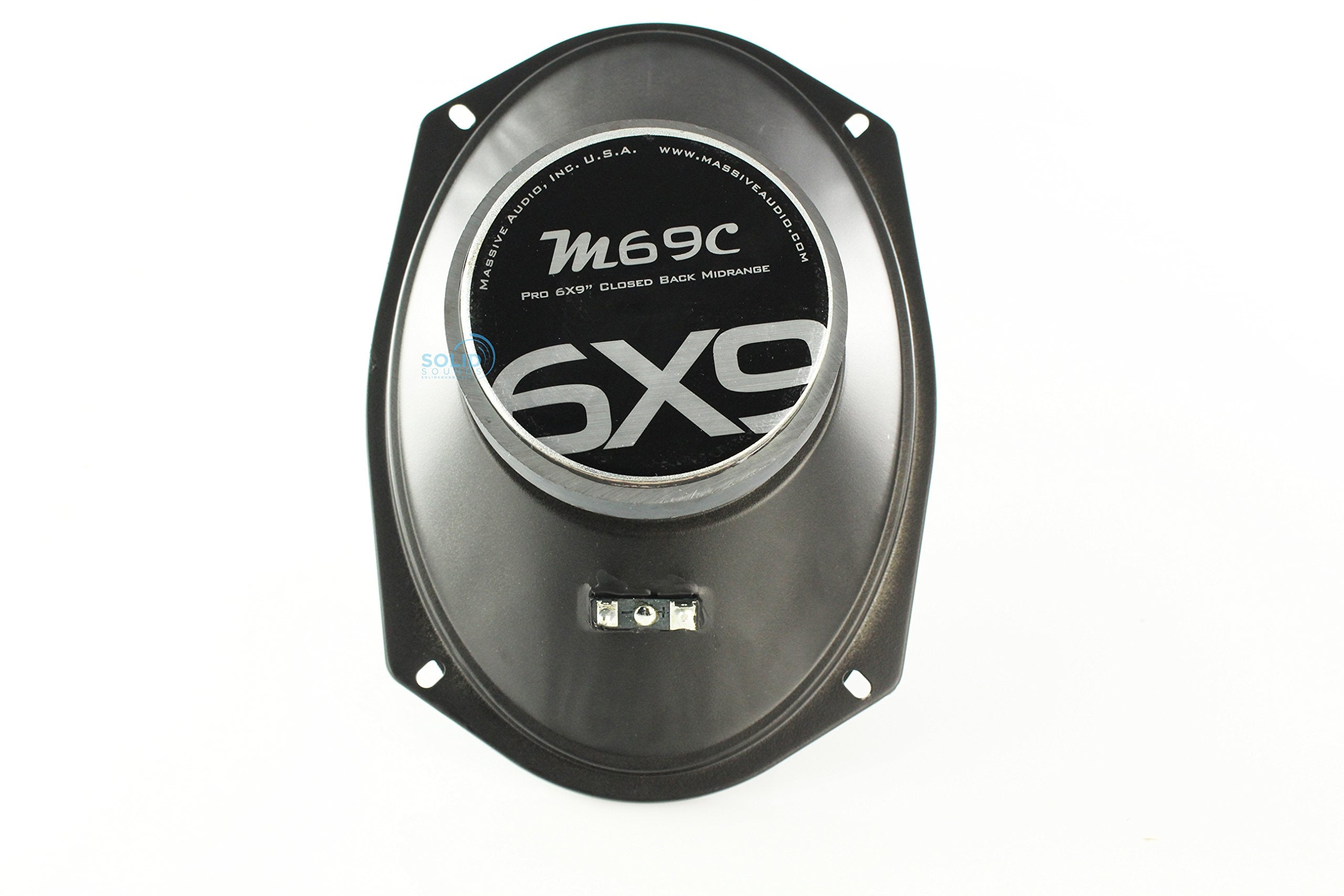 Massive Audio M69C 6x9" Sealed Back Midrange Car Speakers, 240W, 8 Ohm