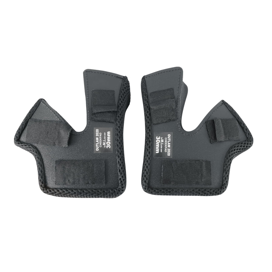 Simpson OB40CPXSS Motorcycle Cheek Pads - Outlaw Series Helmets - 40mm - XS/S - Pair