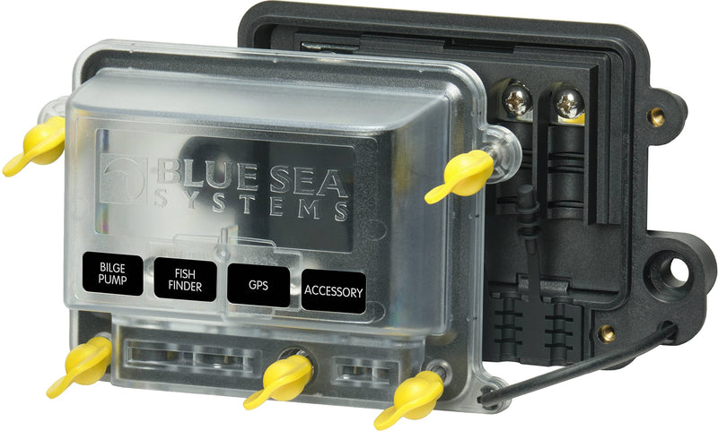 Water-Resistant Blue Sea Systems 2356100 100A Busbar, Manual Cover