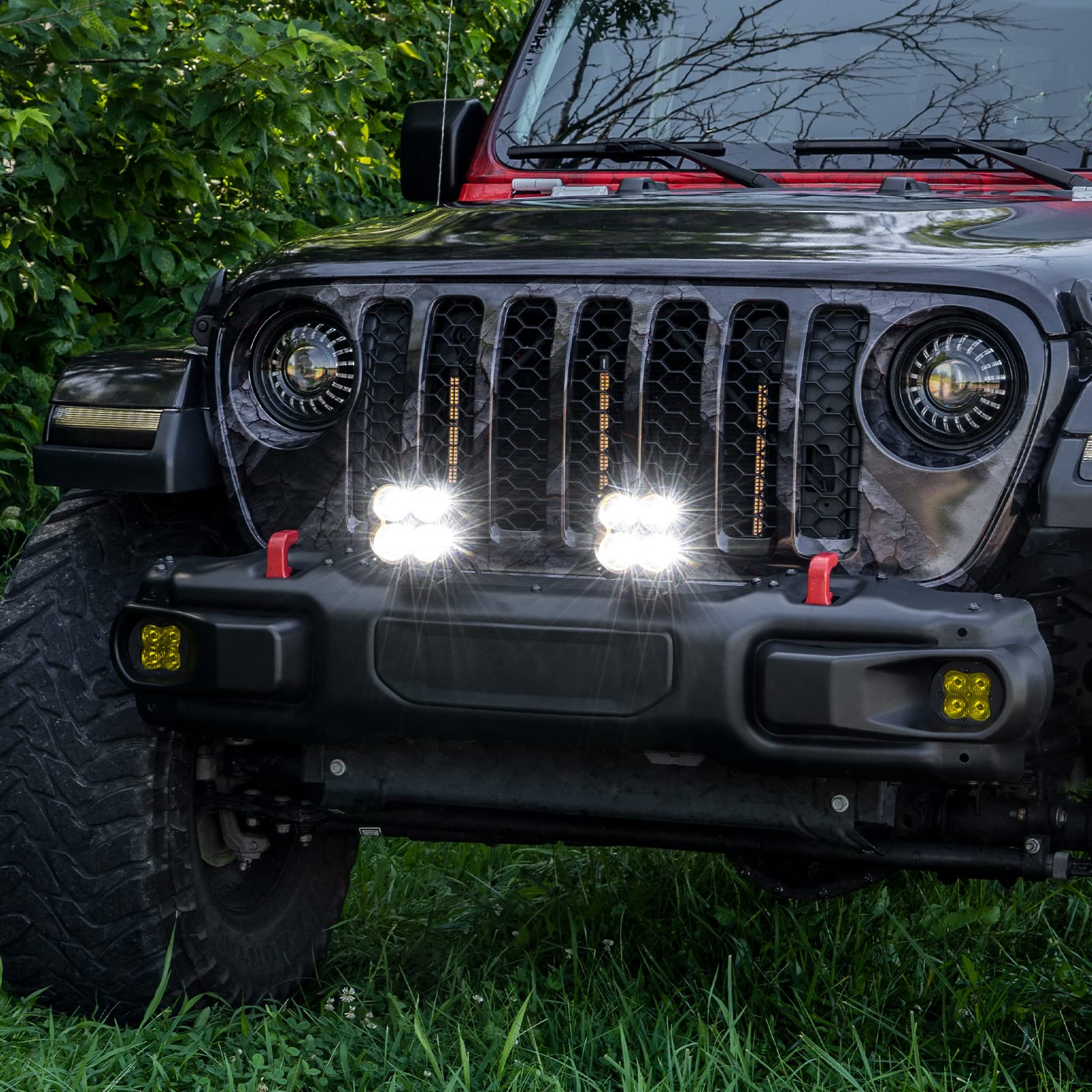 XKGLOW 2pc XK067005-KIT 5in Spot Beam Offroad Cube Light