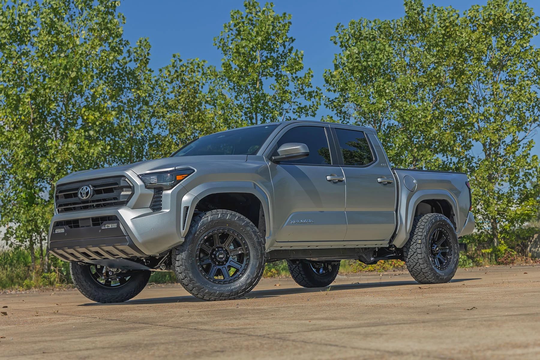 Front Skid Plate Kit Rough Country for Toyota Tacoma 4WD (2024-2025) - Skid & Differential Plates, Easy Bolt-on Install
