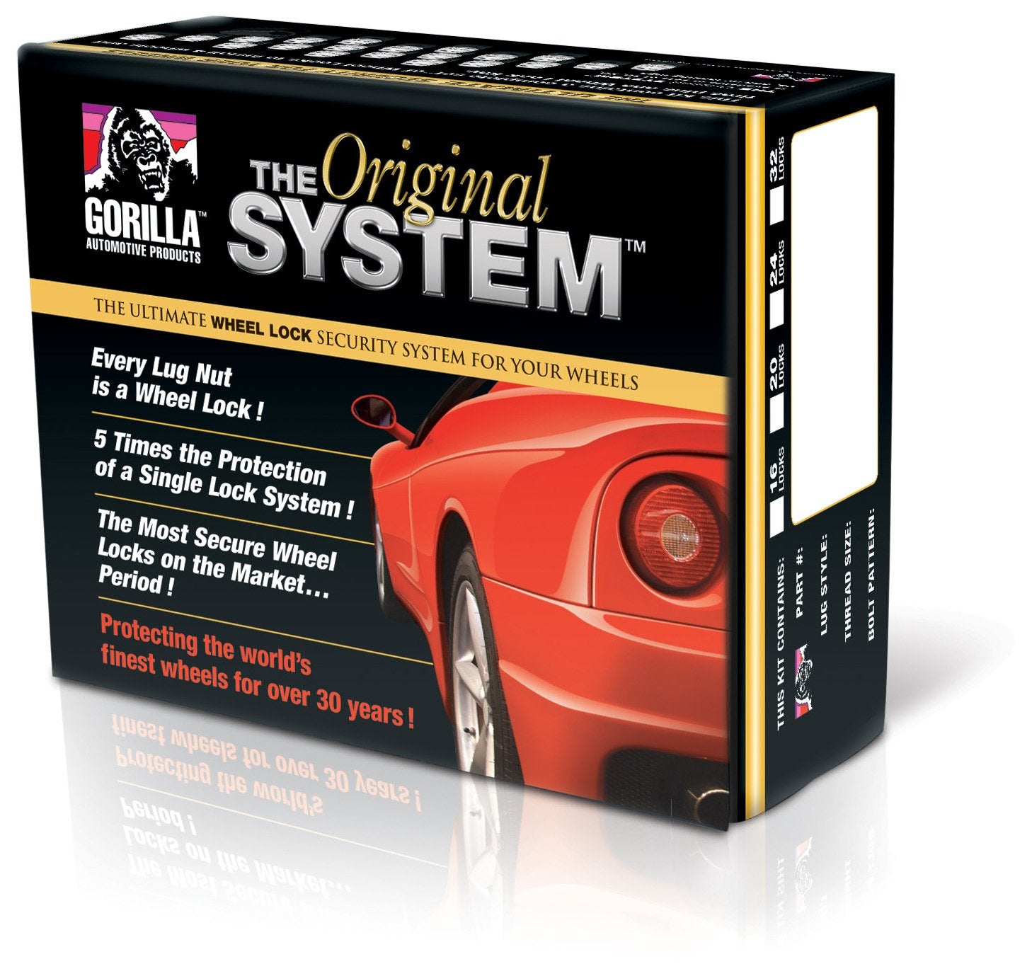 Gorilla Automotive "The System" Duplex Acorn Wheel Locks 76604N (14mm x 2.00 Thread Size) - For 6 Lug Wheels