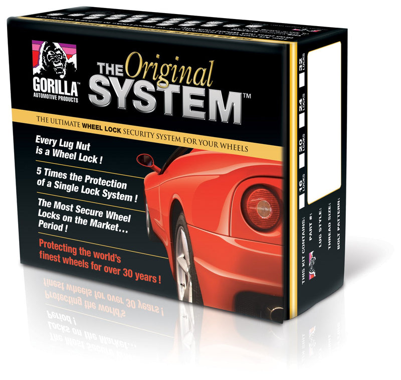 Gorilla Automotive "The System" Duplex Acorn Wheel Locks 76604N (14mm x 2.00 Thread Size) - For 6 Lug Wheels