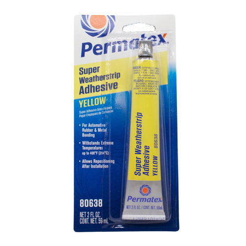 80638 Permatex Super Weatherstrip Adhesive, 2 oz., Yellow