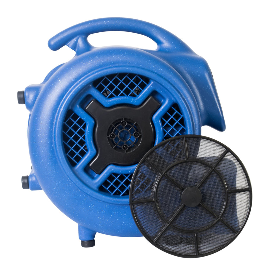 XPOWER Pro X-800TF 3/4 HP 3200 CFM Centrifugal Air Mover, Carpet Dryer, Floor Fan, Blower, Timer, Filter, for Water Damage Restoration, Janitorial, Plumbing, Home Use