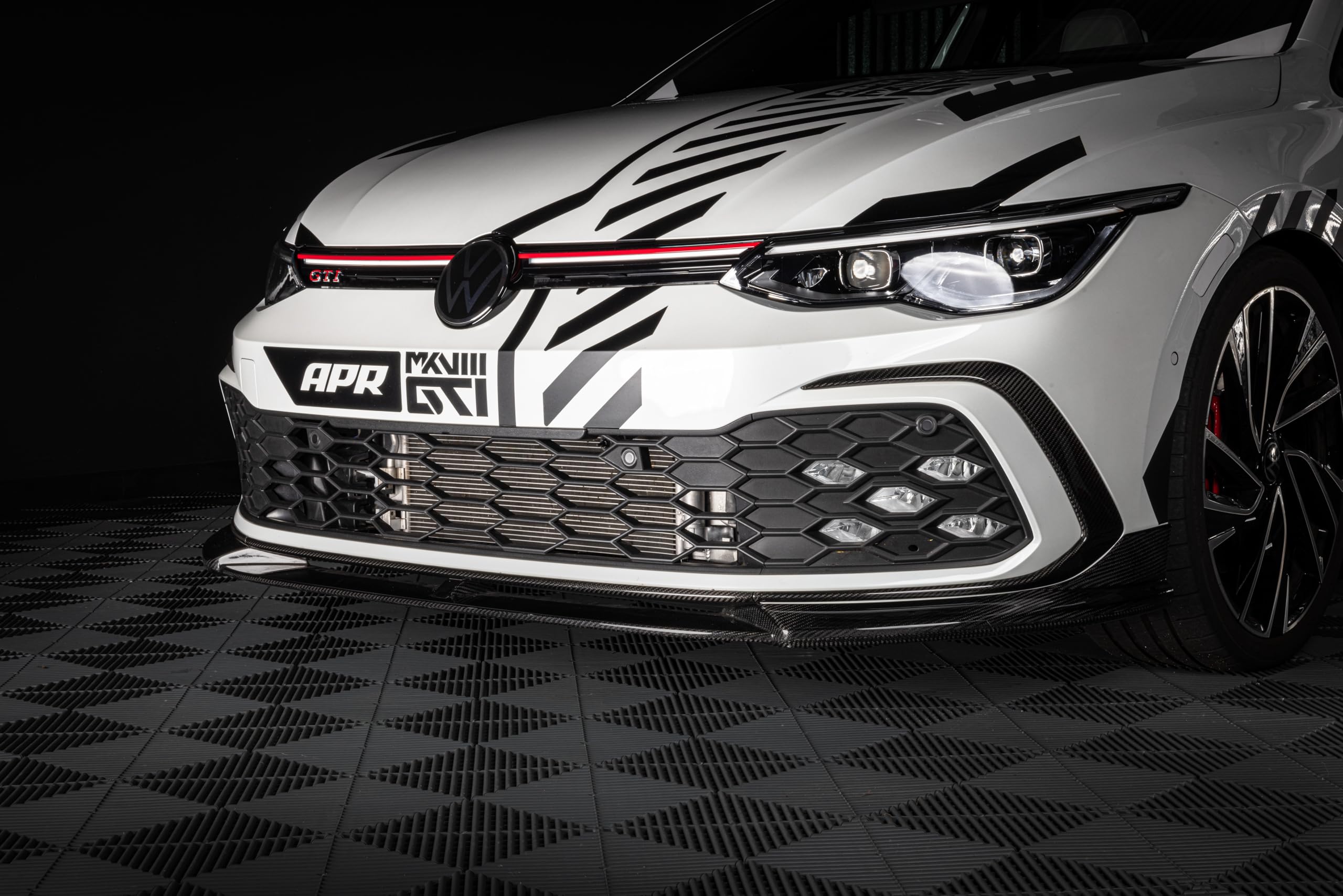 Carbon Fiber APR MS100236 Front Lip Cover - Gloss