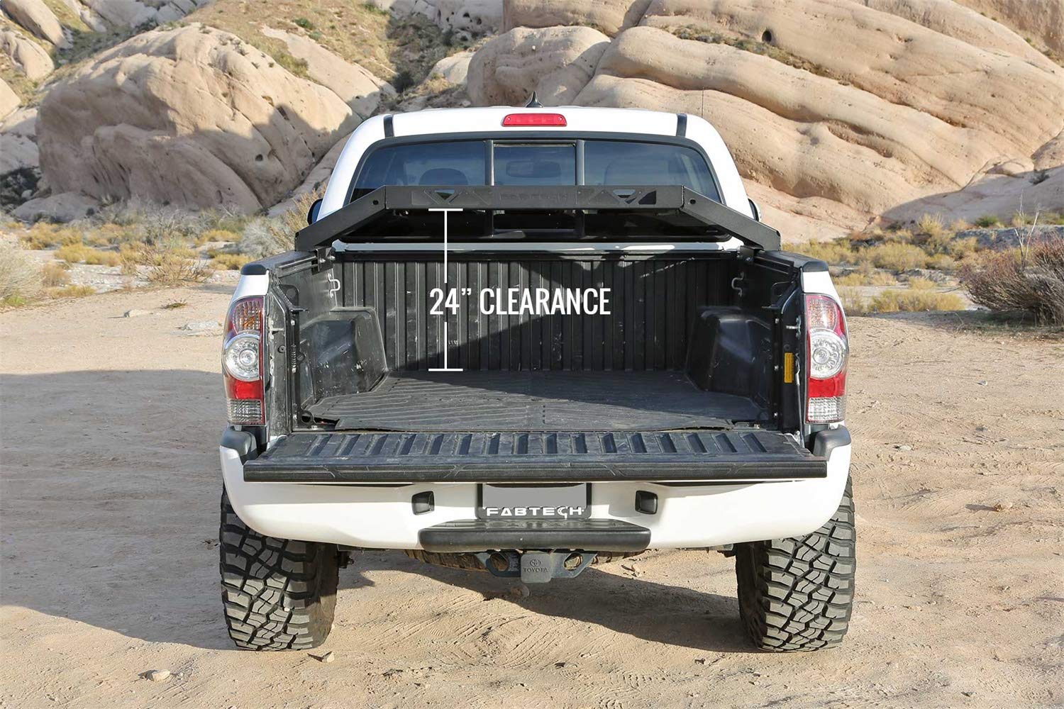 Fabtech Cargo Rack FTS26095 150 lbs. Cargo Capacity For Models w/Deck Rail System