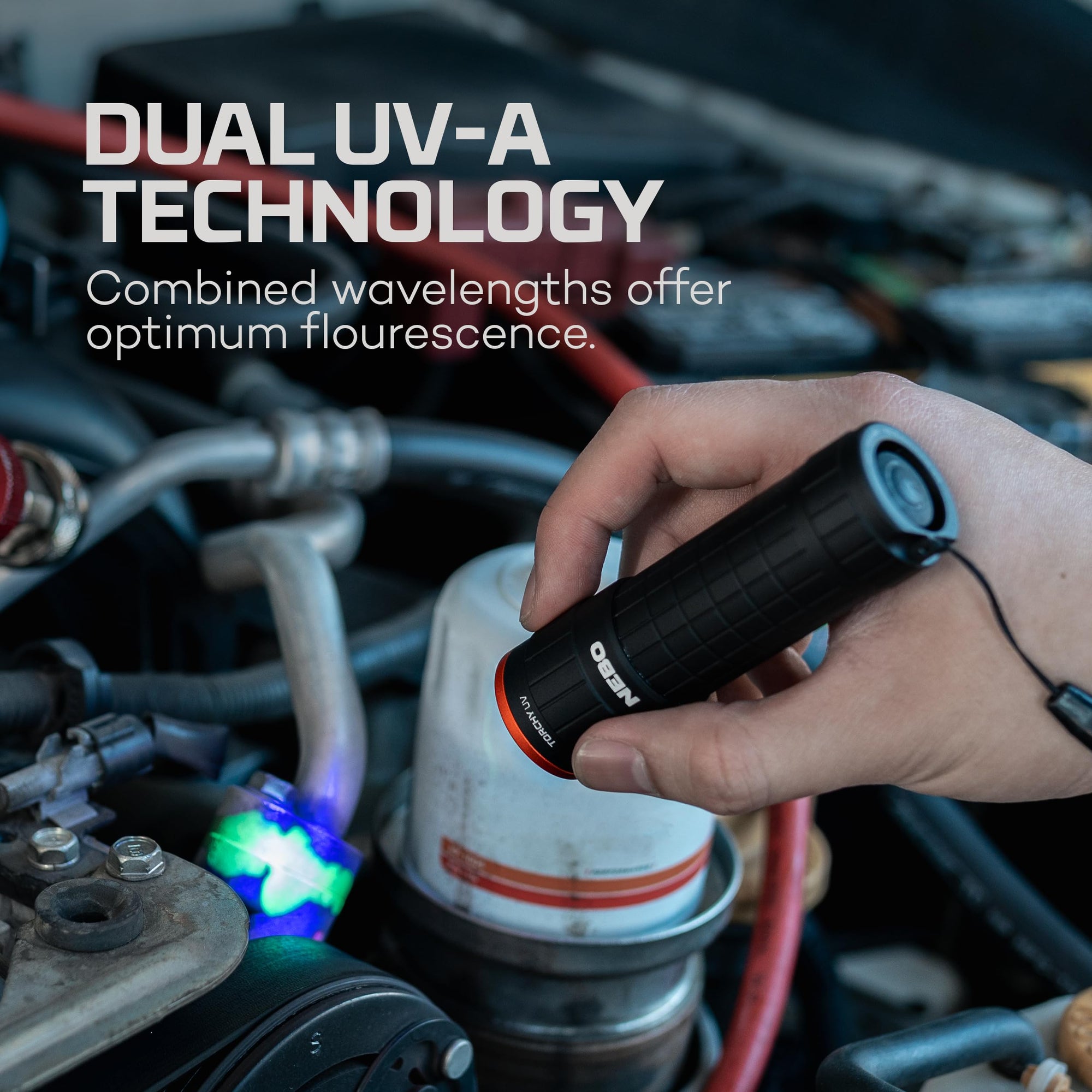 NEBO UV Torchy and Black Light, Dual UVA Technology for Detection, Inspection, and Authentication