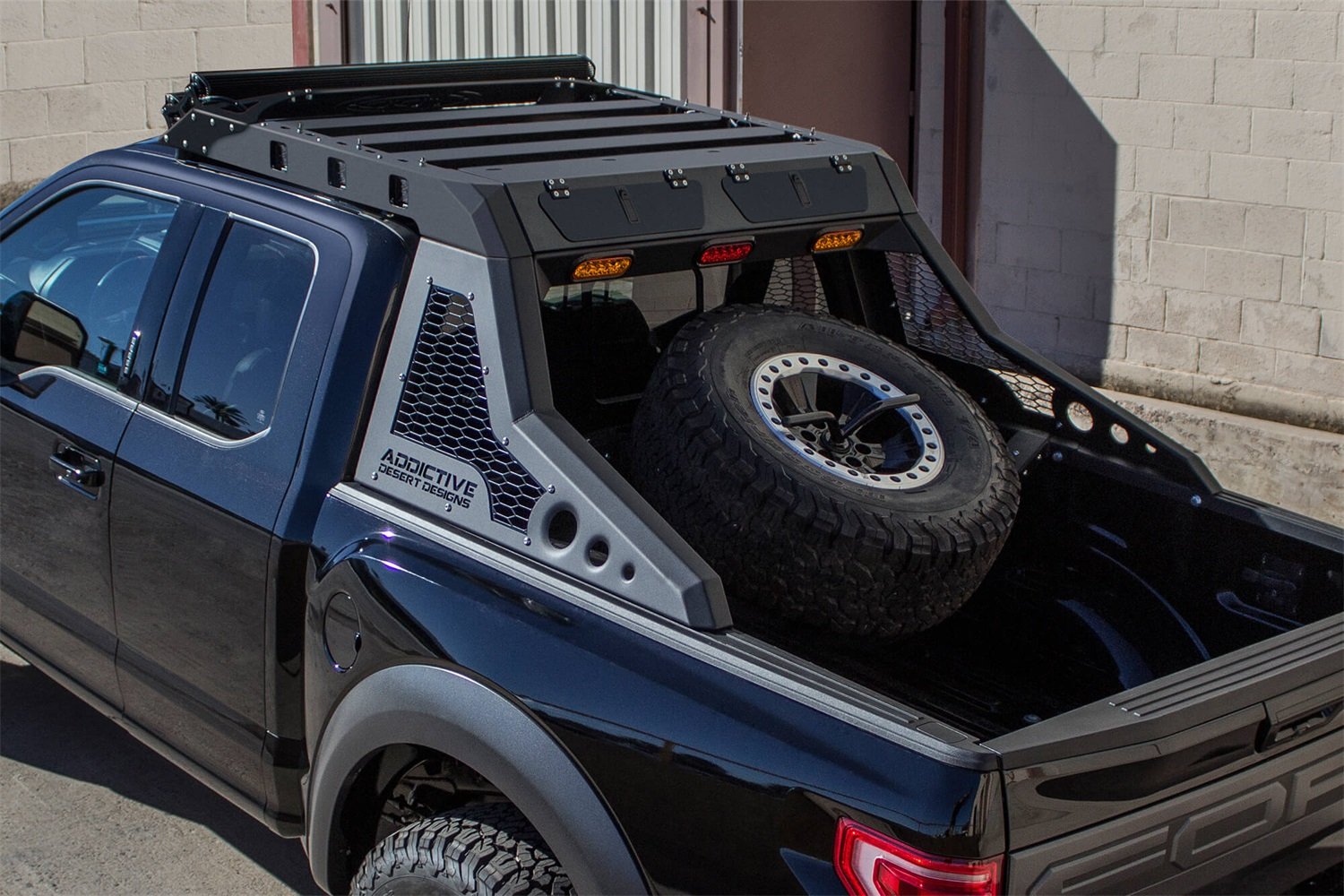 HoneyBadger Chase Rack Base Addictive Desert Designs C995501440103 Hammer Black w/Satin Black Powder Coat Panels