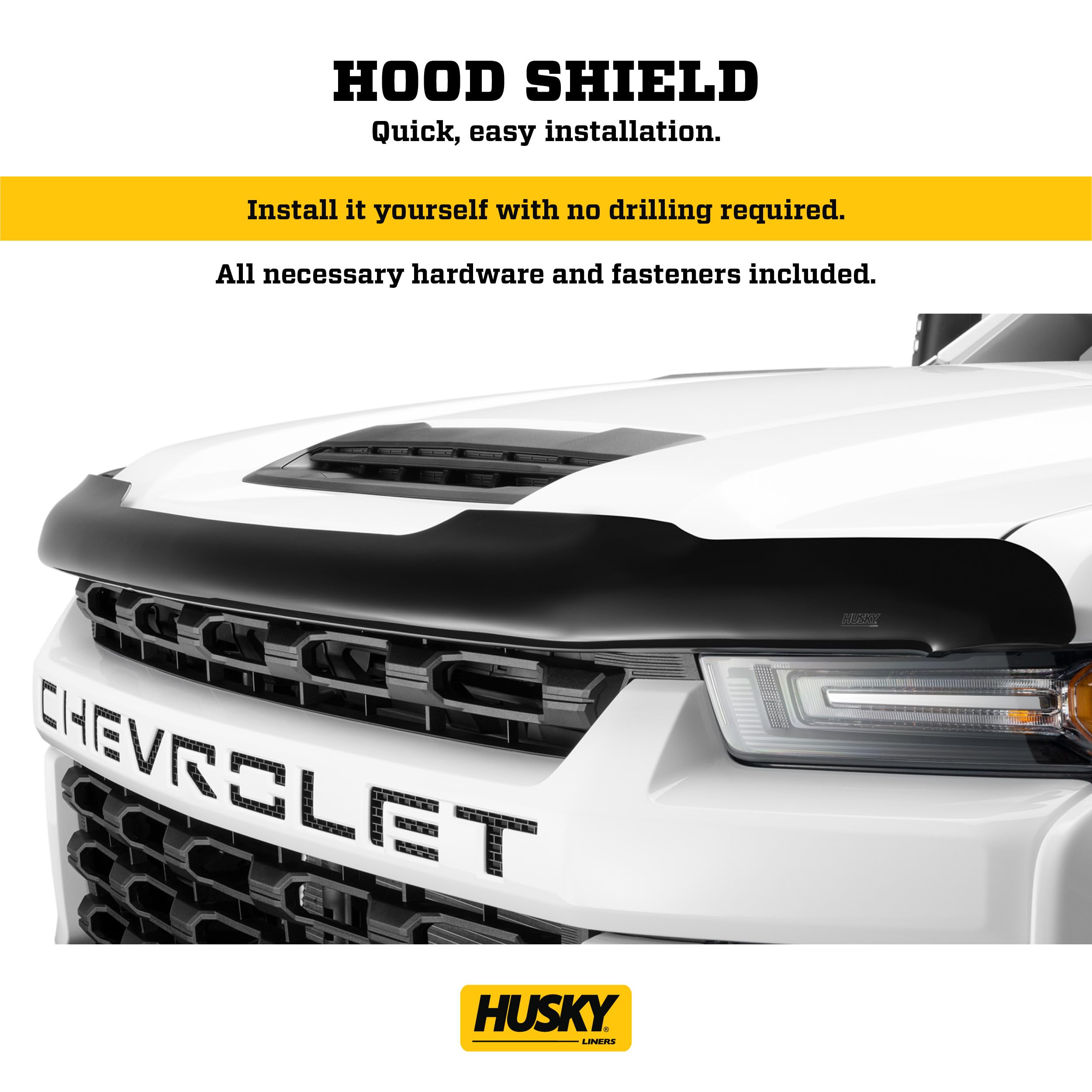 Husky Liners Hood Protector | High Profile/Bug Shield Fits 2023-2025 Honda CR-V - 1 pc., Smoke | 2815104