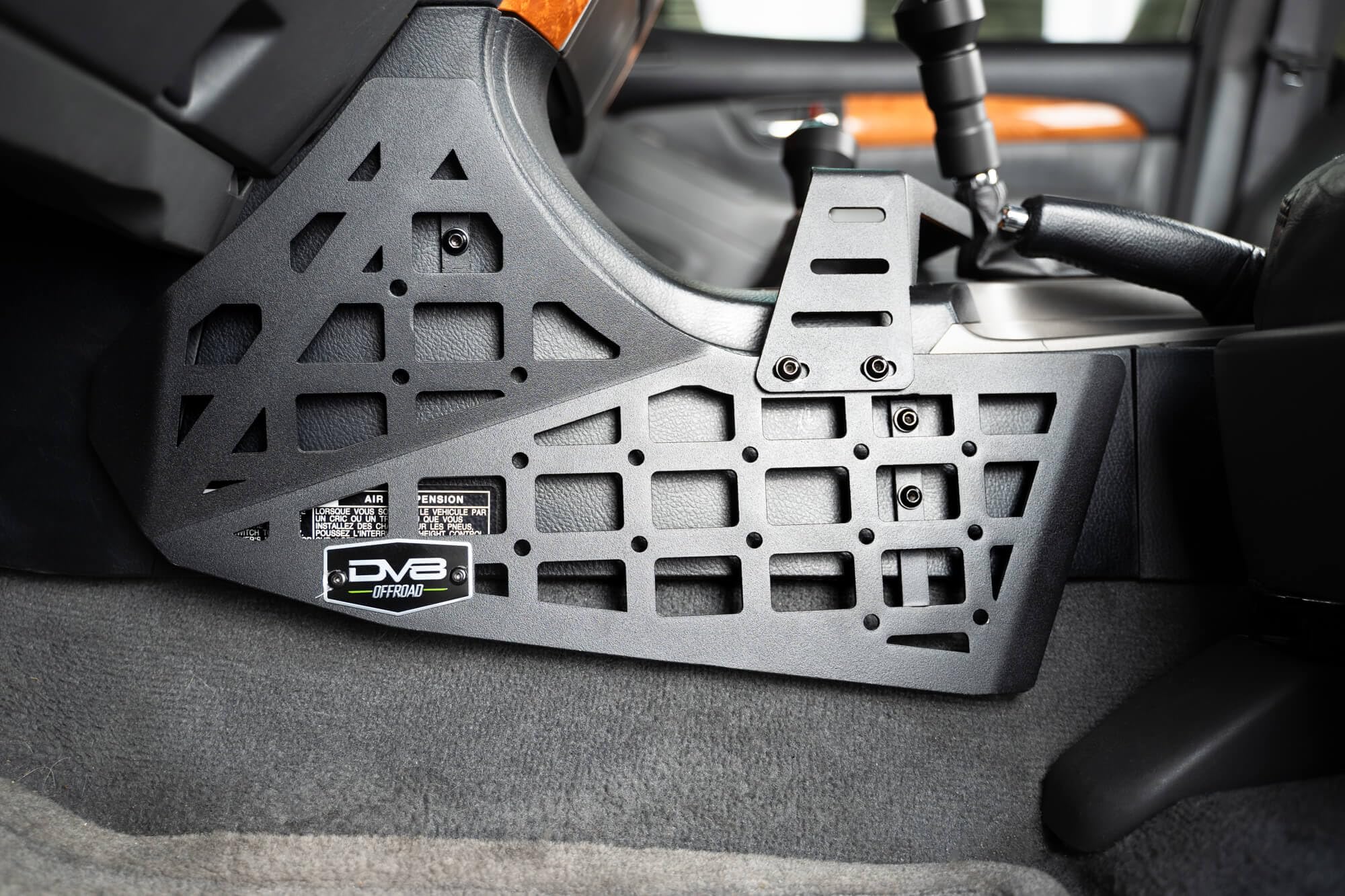 Center Console DV8 Offroad Molle Panels & Digital Device Bridge for The 2003-2009 Lexus GX 470 | Mount for Cell Phone, GPS, Radio, & Other Accessories | Easy Access to All OEM Switches & Buttons