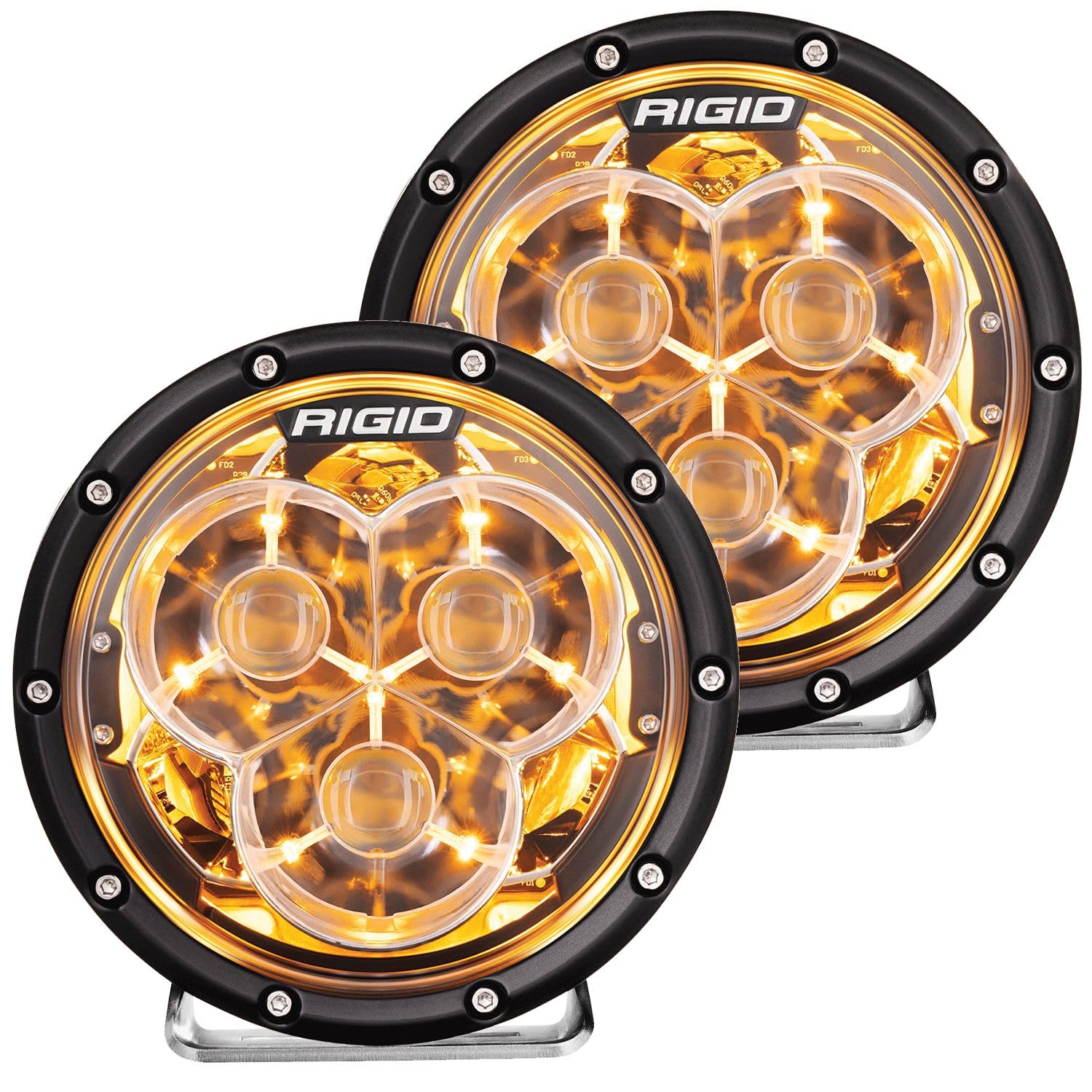 360-Series RIGID INDUSTRIES 36211-6 Inch LASER with Precision Spot Optics and Amber backlight