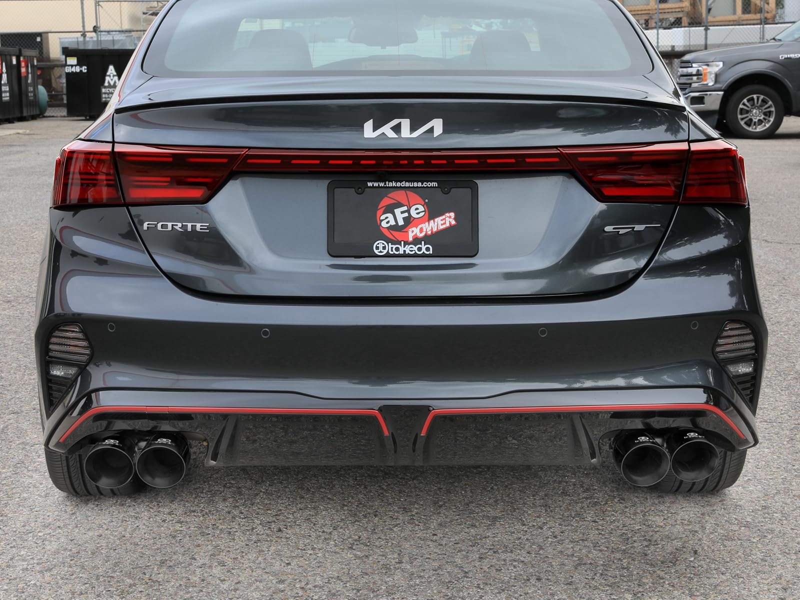 aFe Power 3 IN to 2-1/2 IN 304 Stainless Steel Takeda Axle-Back Exhaust w/Black Tip Fit Kia Forte GT 22-24 L4-1.6L (t) 49-37039-B