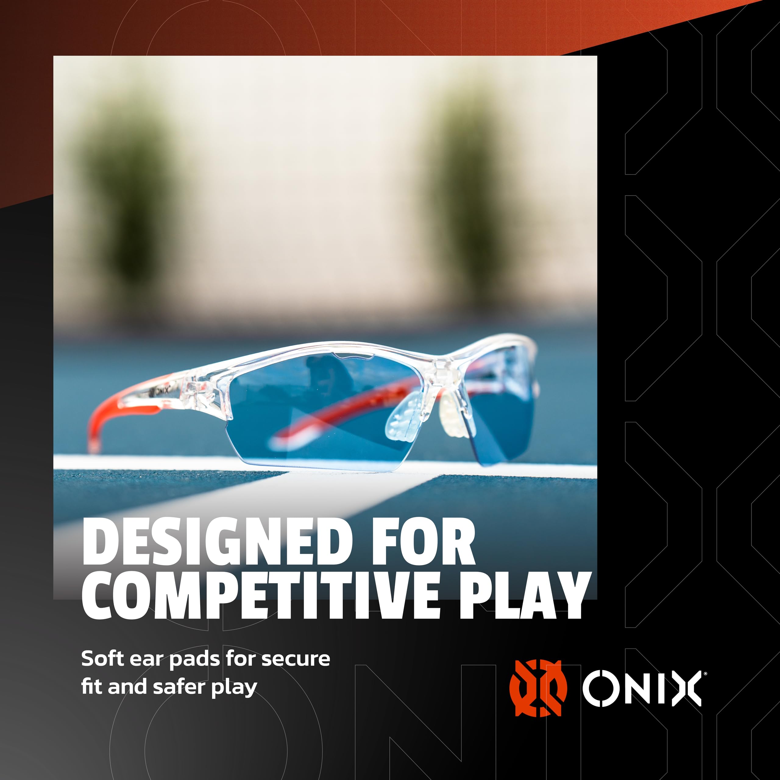 ONIX Owl Pickleball Protective Comfortable Secure Soft and NonSlip Eyewear Modern and Lightweight Design