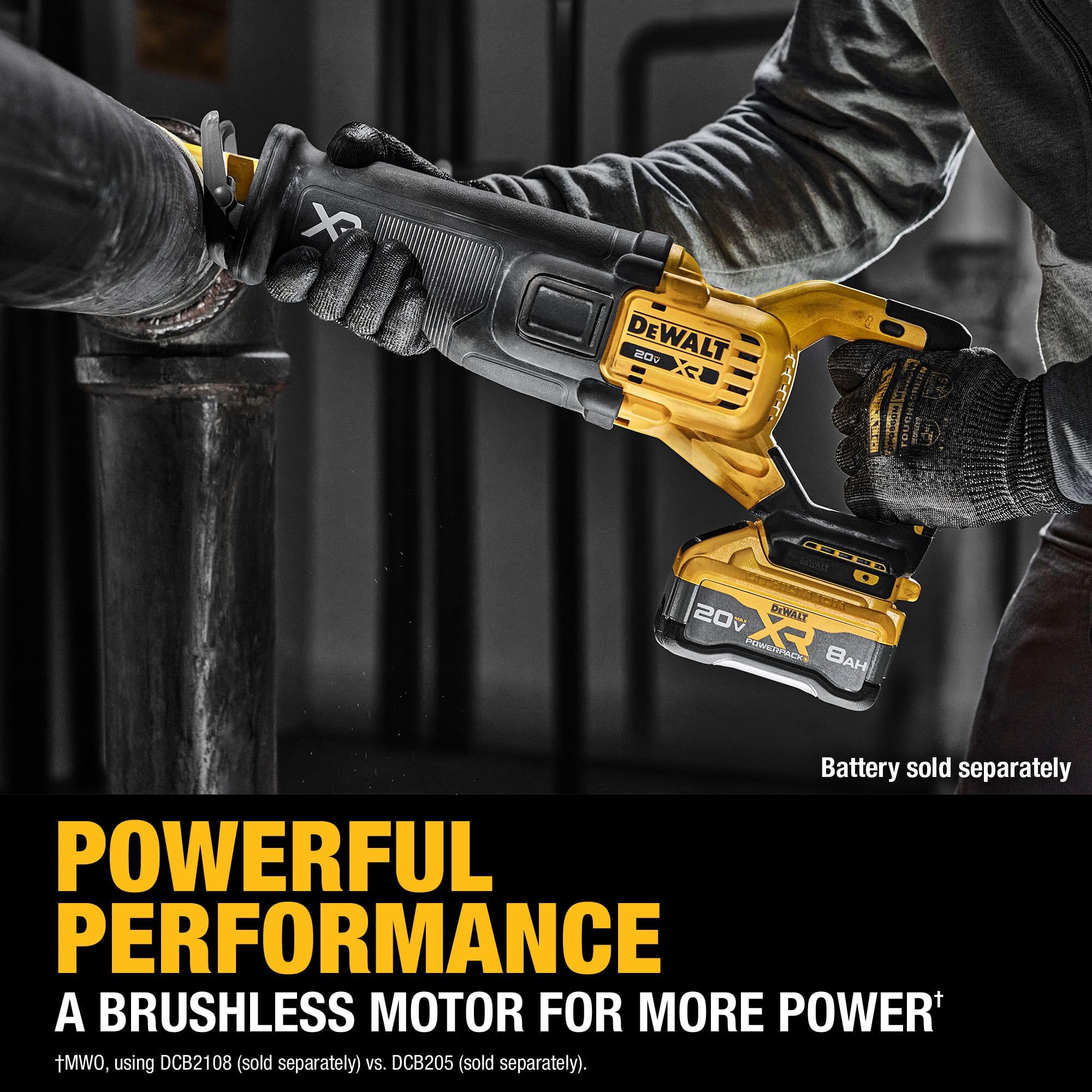 20V MAX* DEWALT XR Brushless Cordless Reciprocating Saw (Tool Only) (DCS384B)