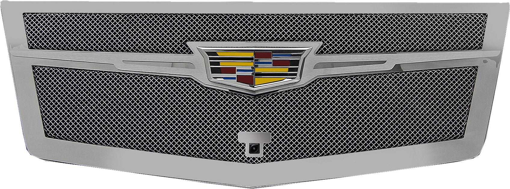 Upper Class Series T-Rex Grilles 2015i-2020 Escalade Main Grille, Chrome with Chrome Center Trim Piece, 1 Pc, Replacement, Fits Vehicles with Camera - PN #56191, Polished