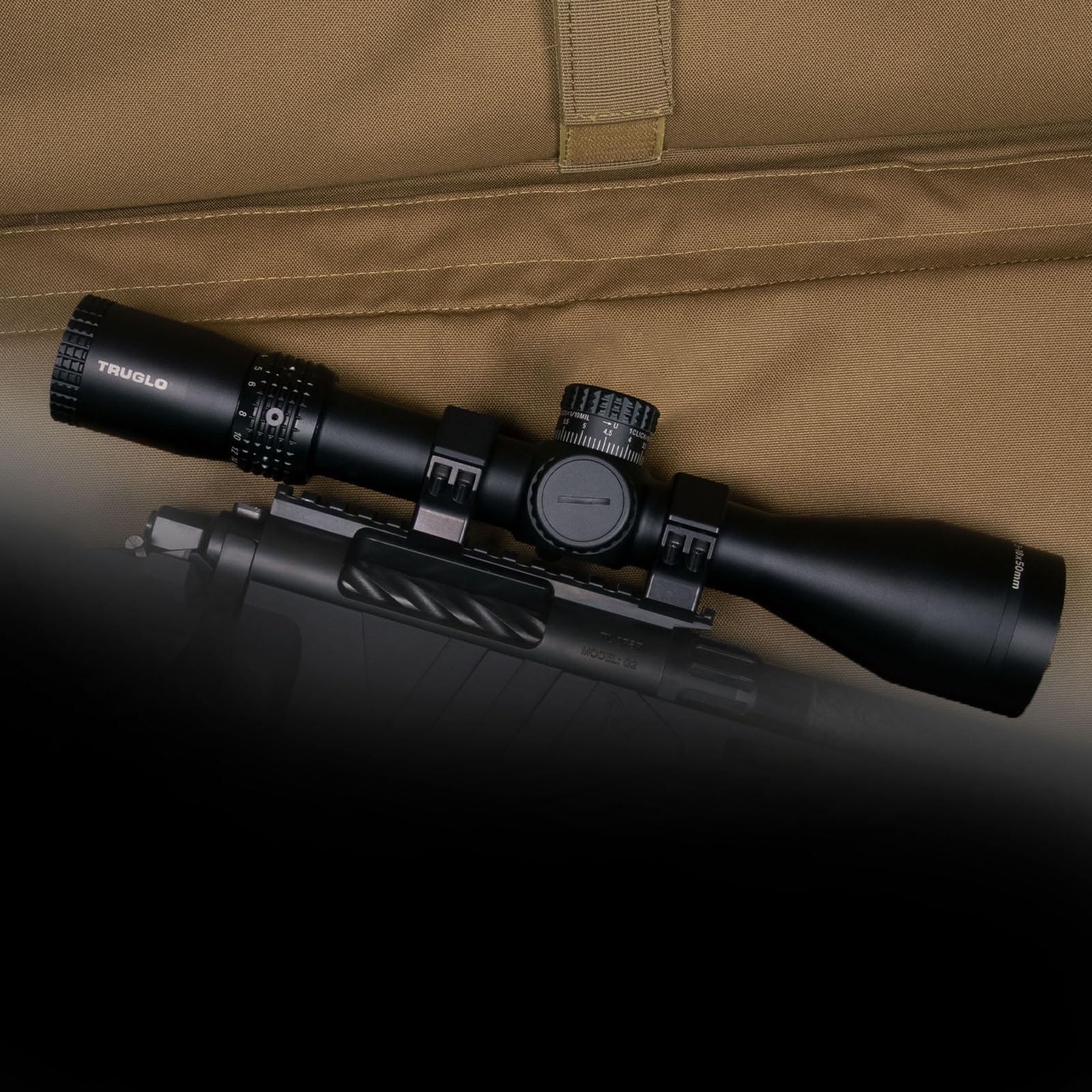 TX6 TRUGLO FFP Tactical Hunting Shooting Durable Waterproof Fogproof Shock Resistant One-Piece 30mm Aluminum Tube Illuminated MRAD Mil-Dot Reticle Riflescope | 3" Sunshade Included | 3-18 x 50mm