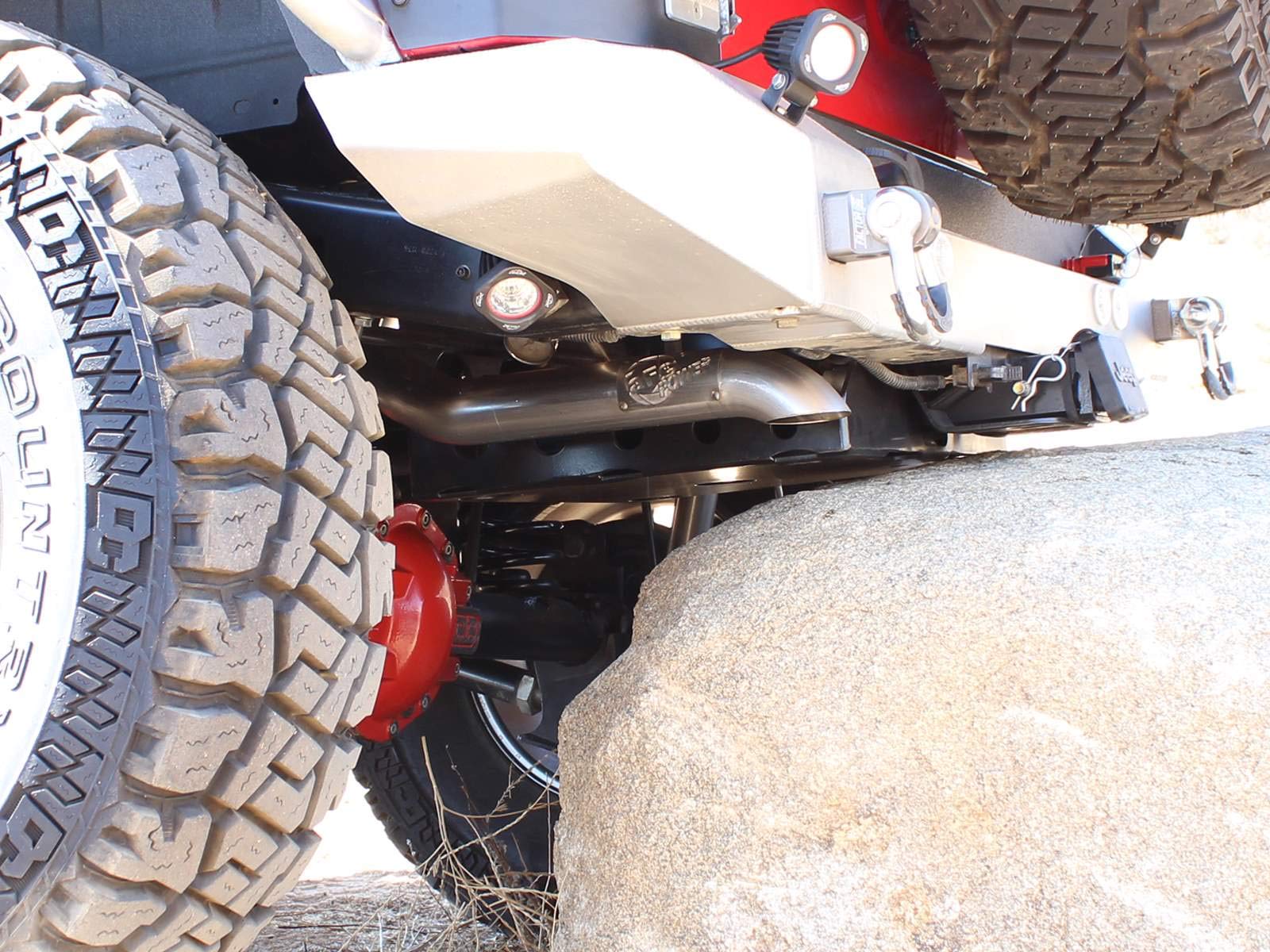MACH Force XP aFe 49-46232 3" Hi-Tuck "RB" Cat-Back Exhaust System for Jeep Wrangler Unlimited