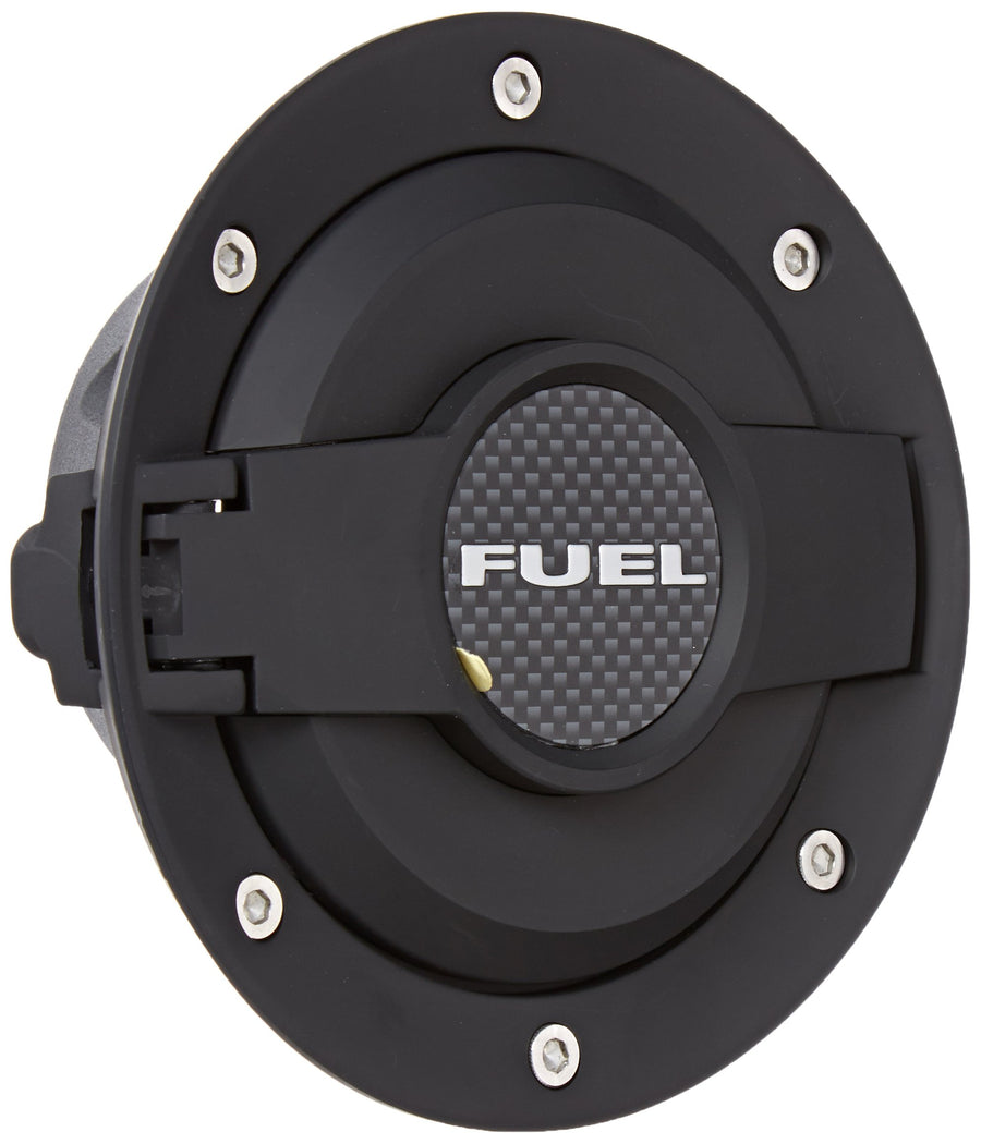 Muscle Cars Drake MO-210001-BLACK Billet Aluminum Fuel Door