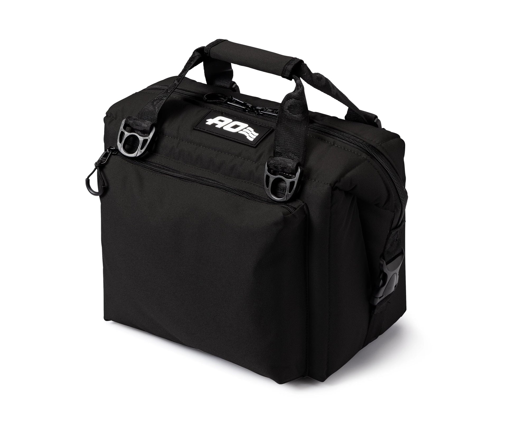 Caravan AO Coolers Canvas Soft Cooler with High-Density Insulation, Oversized Storage Pockets, Black, 12-Can