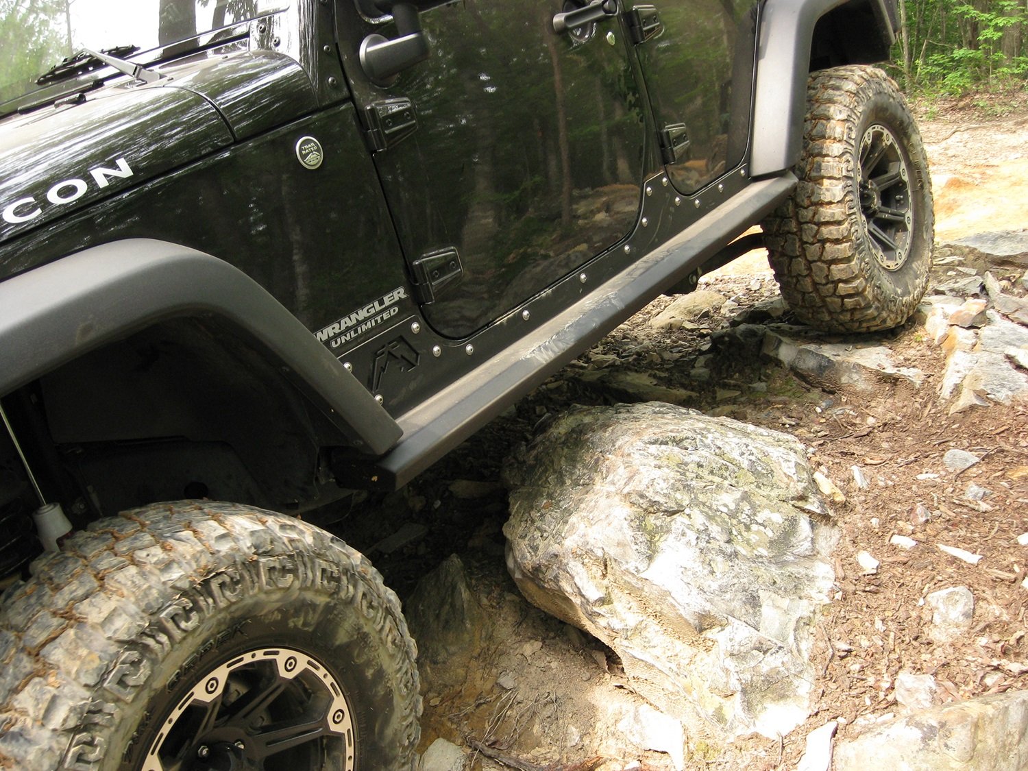 Rocker Slider FAB FOURS JK07-G1250-1 for Jeep Wrangler JK Unlimited