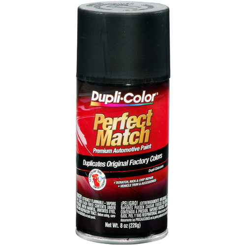 Perfect Match Dupli-Color Automotive Spray Paint - Universal Flat Black - 8 oz. Aerosol Can