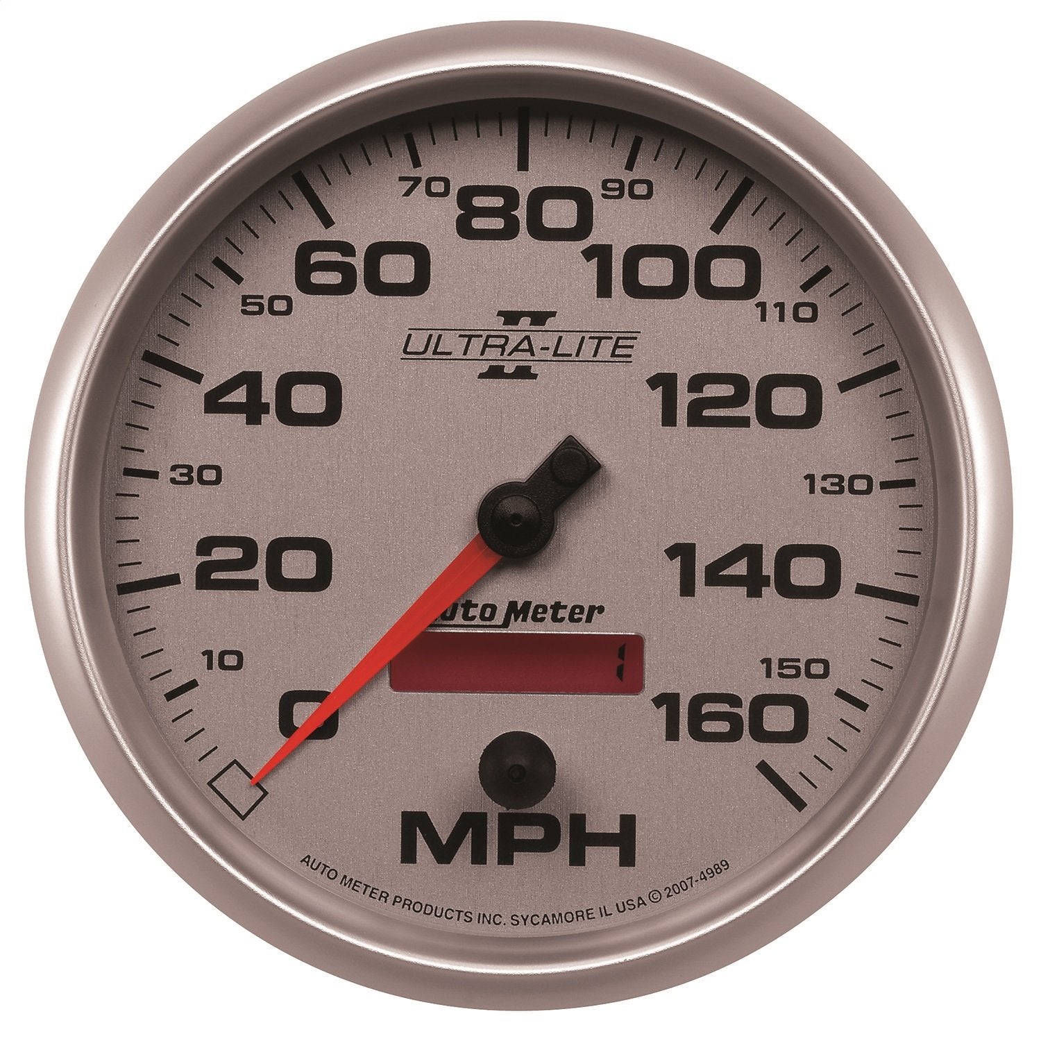 Auto Meter Ultra-Lite II 5" 160 mph In-Dash Electric Programmable Speedometer 4989