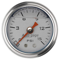 Auto Meter Autogage 2178 Fuel Pressure Gauge, 1.5"