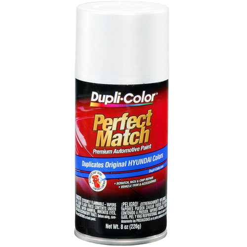 Hyundai Power White Pearl Dupli-Color EBHY18057 Perfect Match Automotive Spray Paint - 8 oz. Aerosol Can, W1