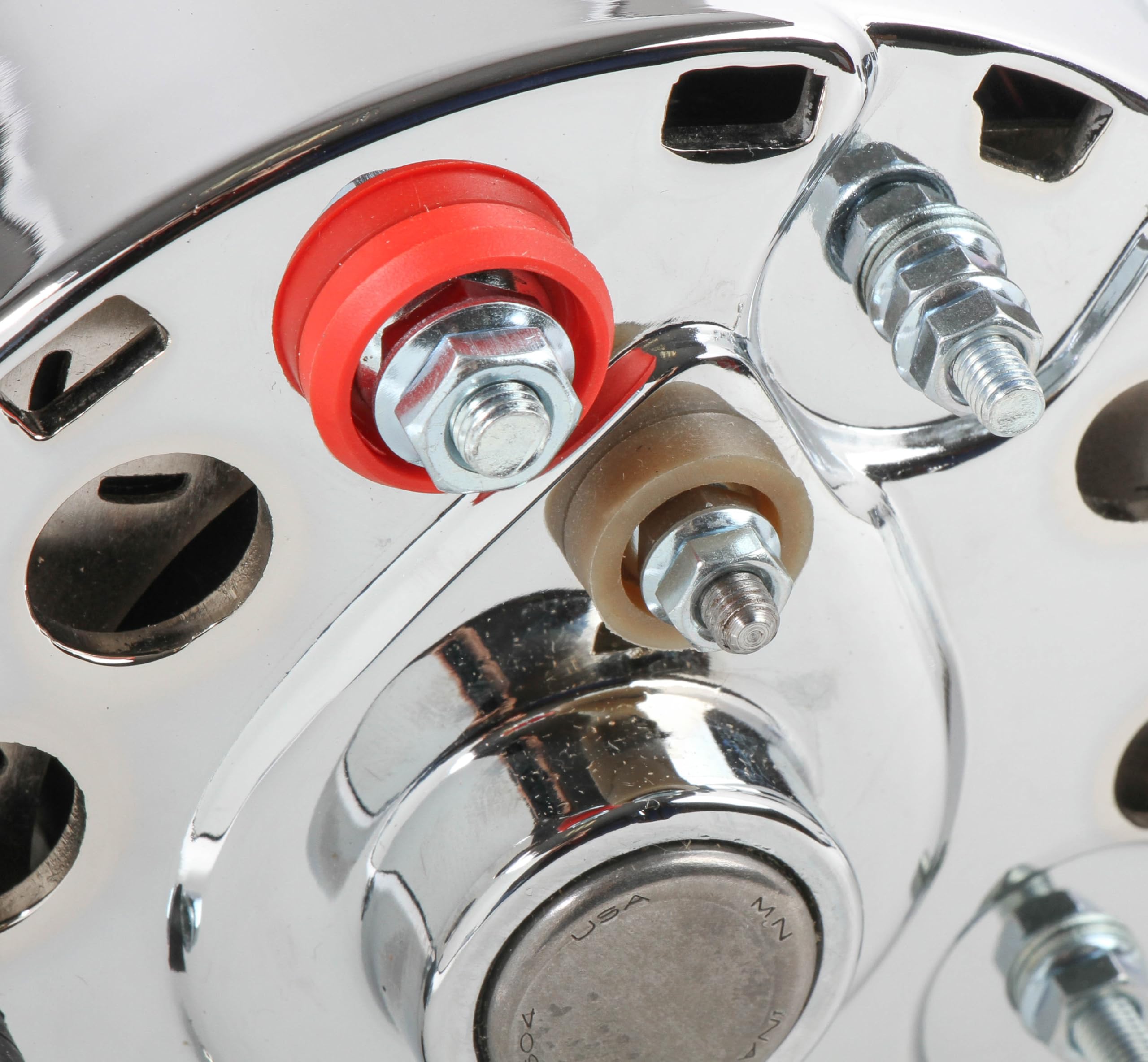 Chrome Mr. Gasket Alternator-Ford