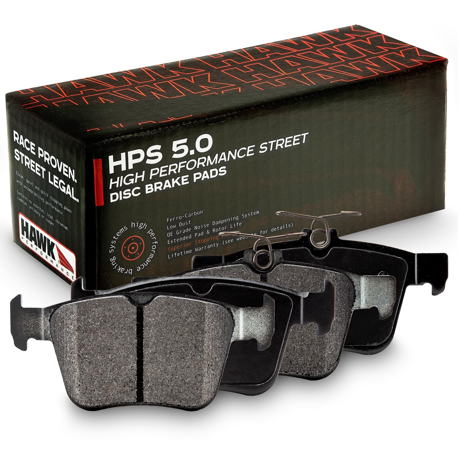 Hawk Performance HPS 5.0 HB789B.600 Street Brake Pads