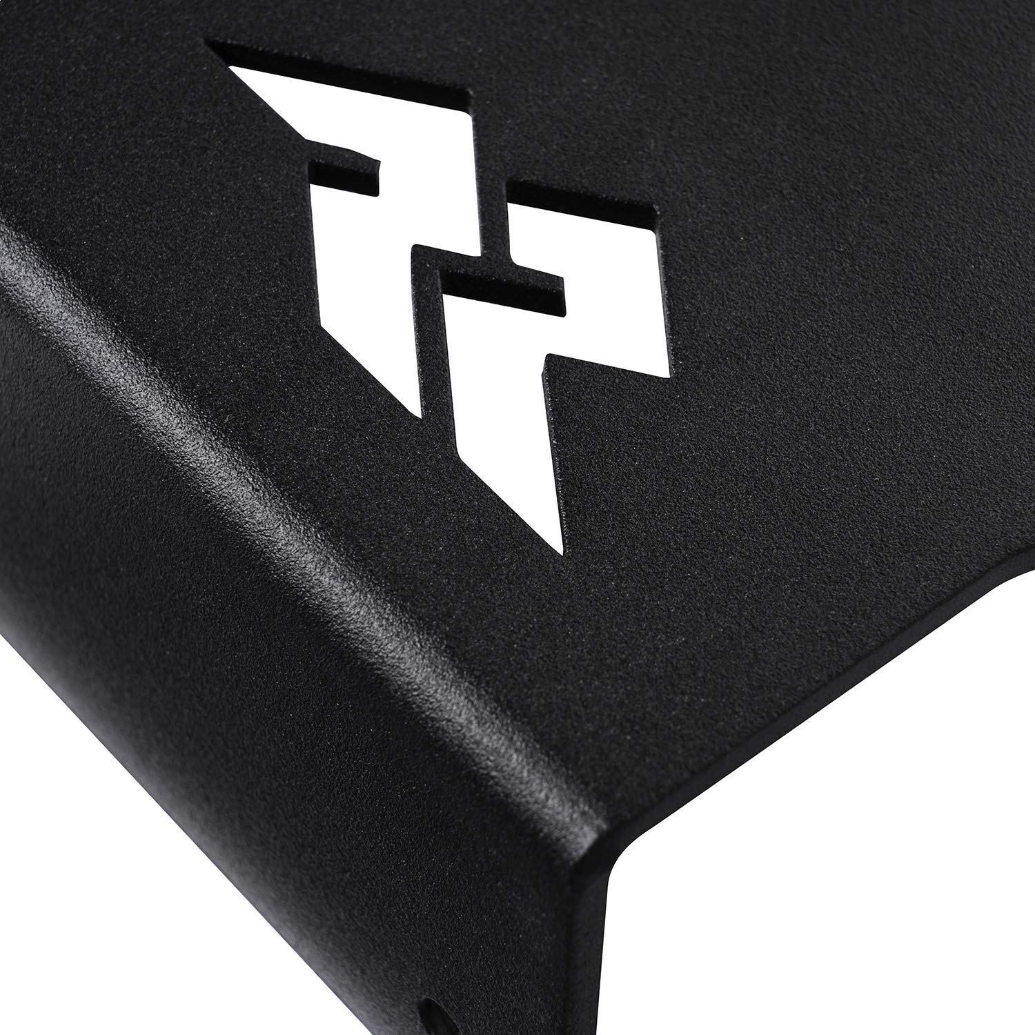 Rugged Ridge License Plate Relocation | Adjustable Black, Sturdy Steel, Satin | 11585.25 | Fits 2018-2025 Jeep Wrangler JL