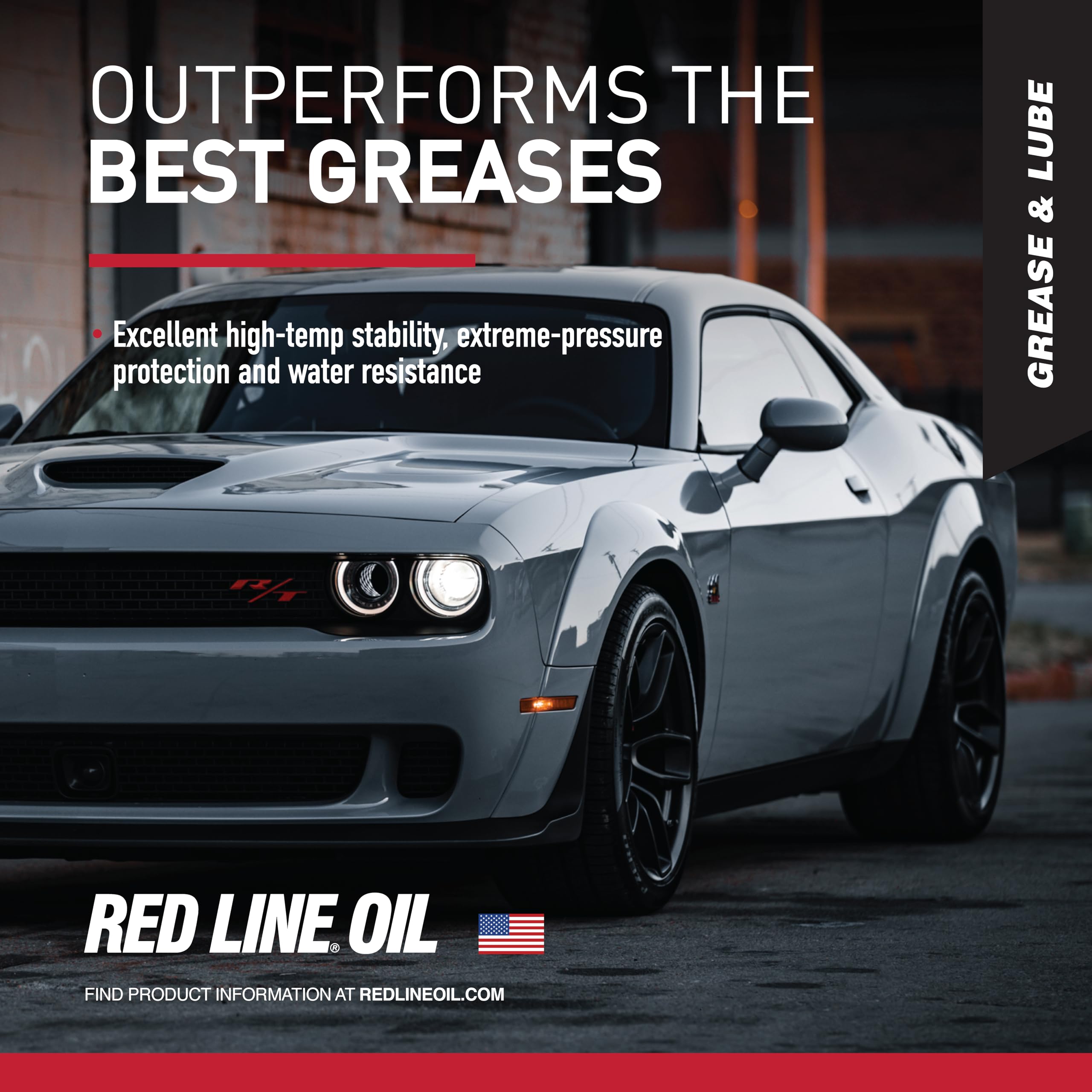 Red Line High Performance 80401 CV-2 Synthetic Grease Cartridge with Red Moly - 14 Ounce Jar