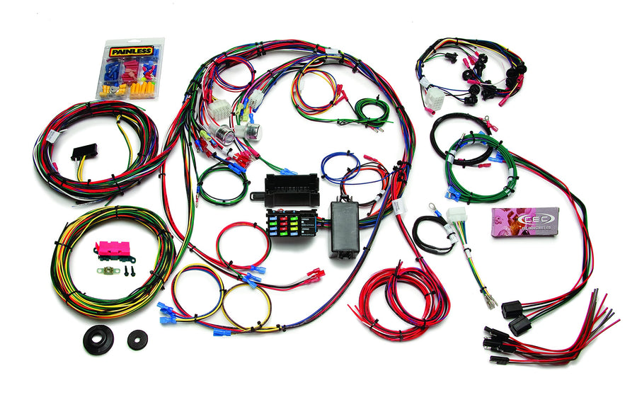 Performance Painless 20121 Direct Fit Chassis Harness for 1967-1968 Ford Mustang - 22 Circuits