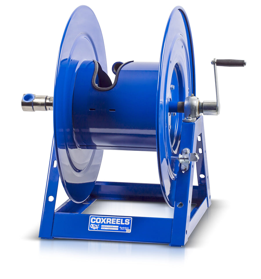 Hand Crank Hose Reel Coxreels 1175-6-100: 1" I.D., 100' Hose Capacity, Less Hose, 3000 PSI