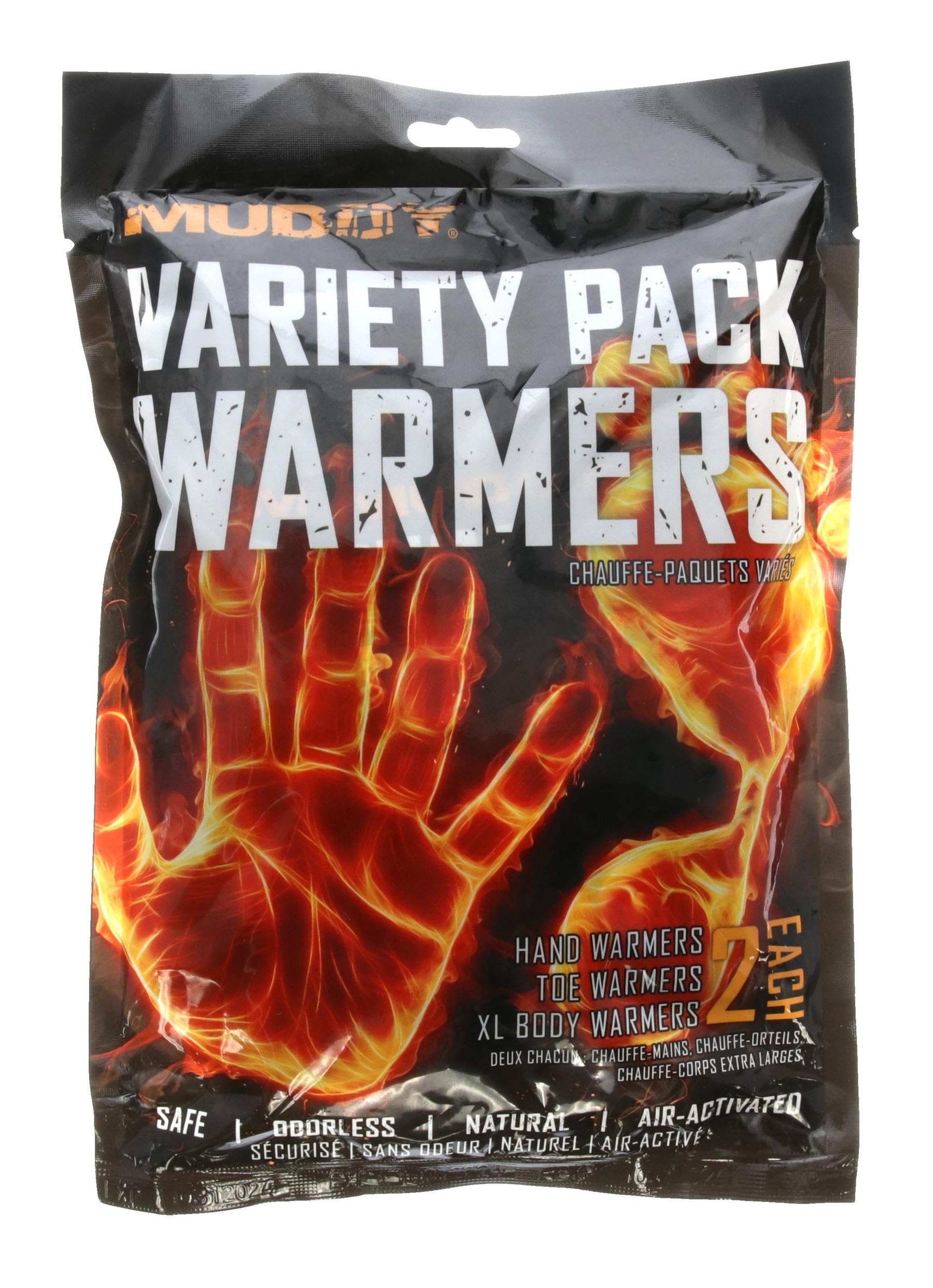 Disposable Muddy Warmer Variety Pack / (2) Each Hand, Toe & XL Warmers