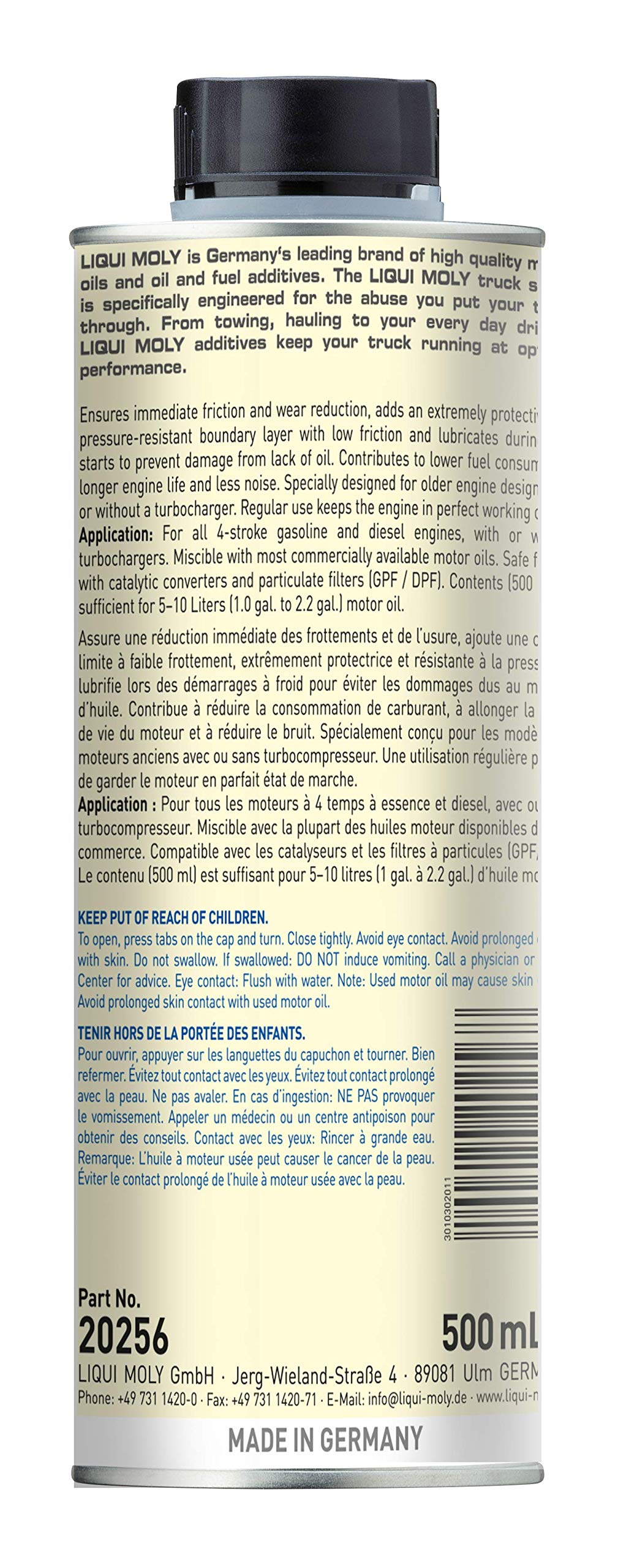 Truck Series LIQUI MOLY Oil Treatment | 500 ml | Oil additive | SKU: 20256