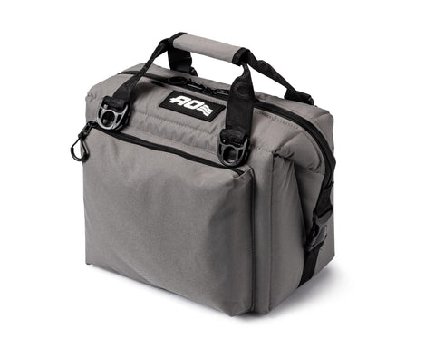 Caravan AO Coolers Canvas Soft Cooler with High-Density Insulation, Oversized Storage Pockets, Charcoal, 12-Can