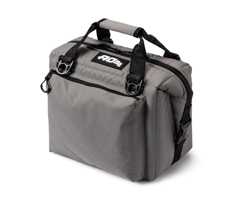Caravan AO Coolers Canvas Soft Cooler with High-Density Insulation, Oversized Storage Pockets, Charcoal, 12-Can