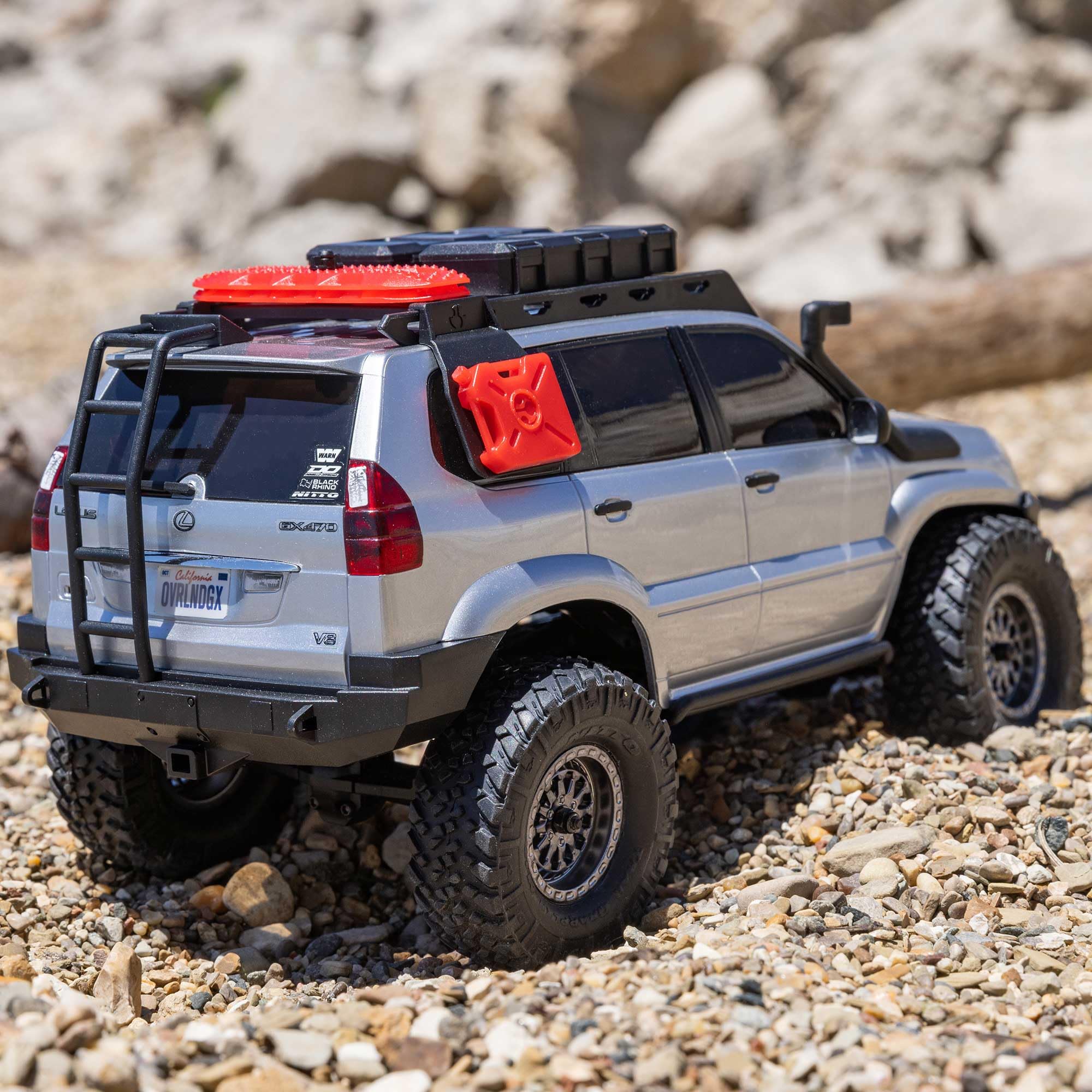 Axial SCX24 RC Truck Lexus GX470: 1/24 4WD RTR (Everything Needed to Run is Included), Silver, AXI-1532T2